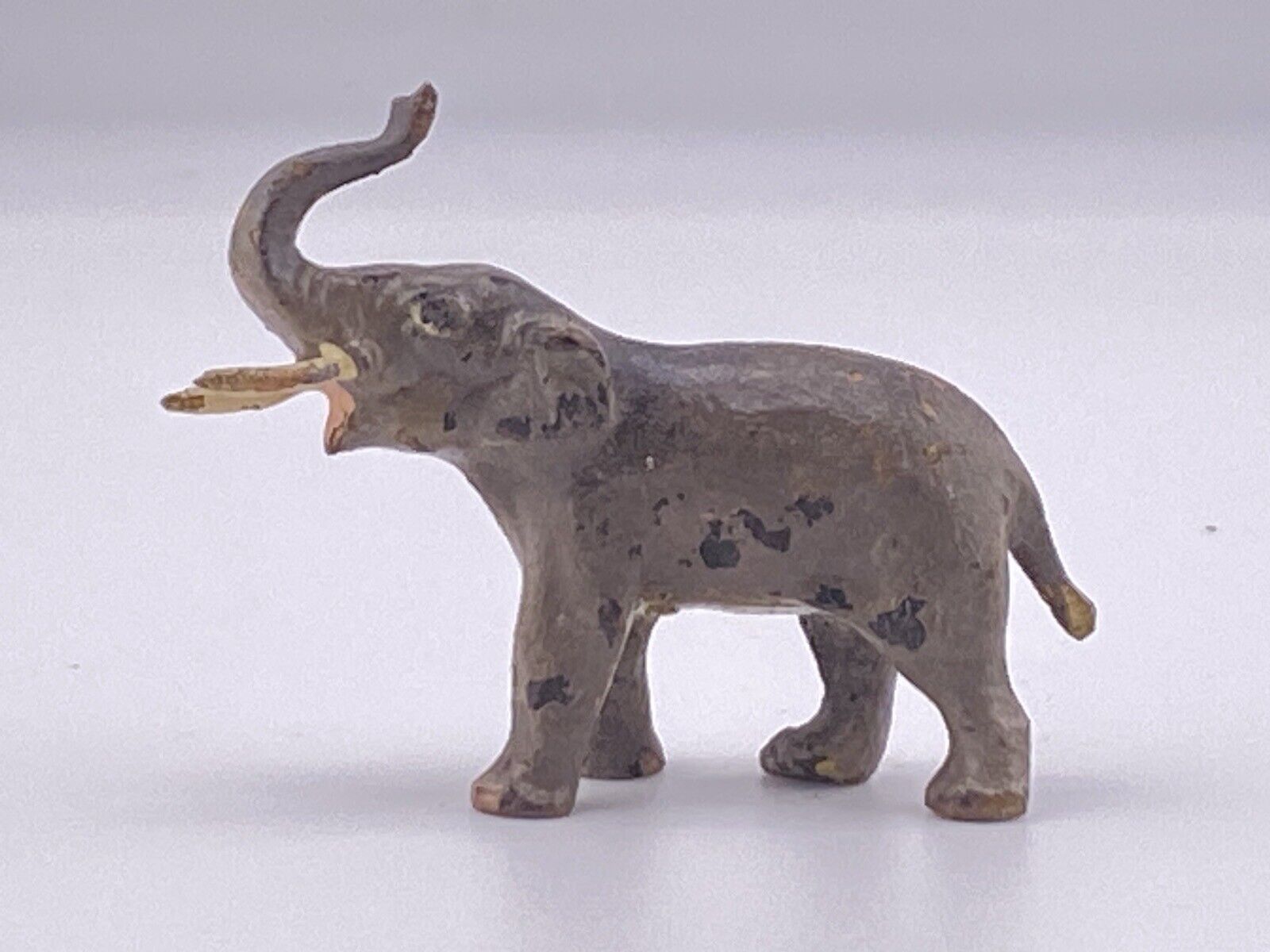 Beautiful Antique Austrian Vienna Cold Painted Bronze Elephant