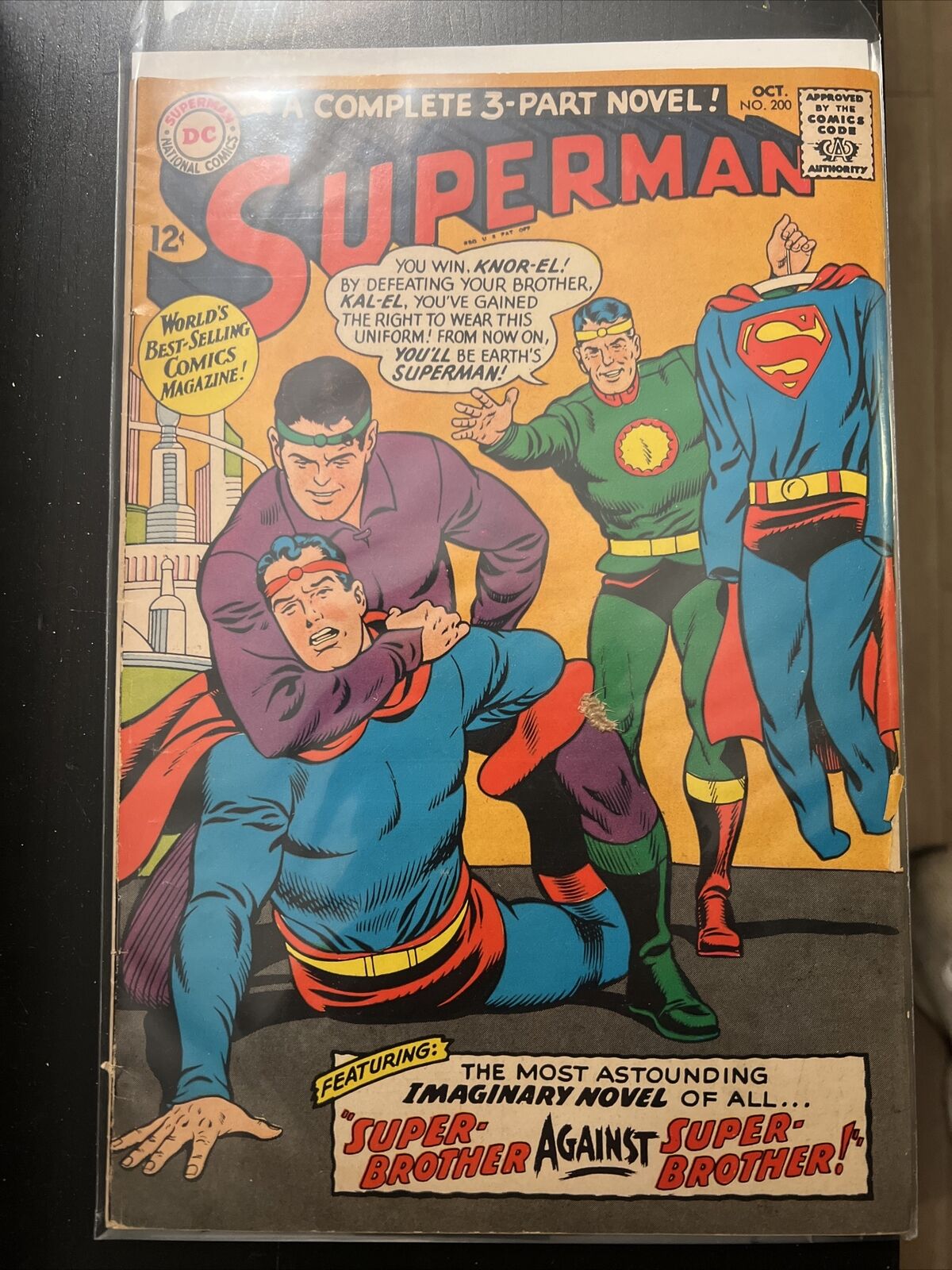 SUPERMAN 200 silver age comic VG 1960s wrestling cover Super Brother