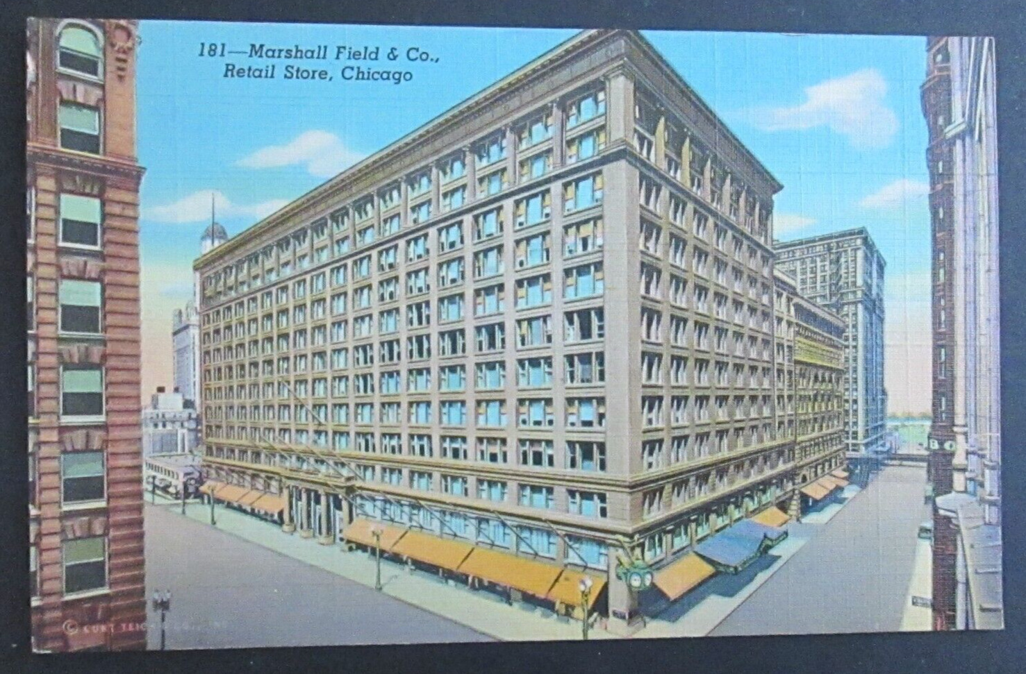 Marshall Field & Company Retail Store Chicago IL Unposted Linen Postcard