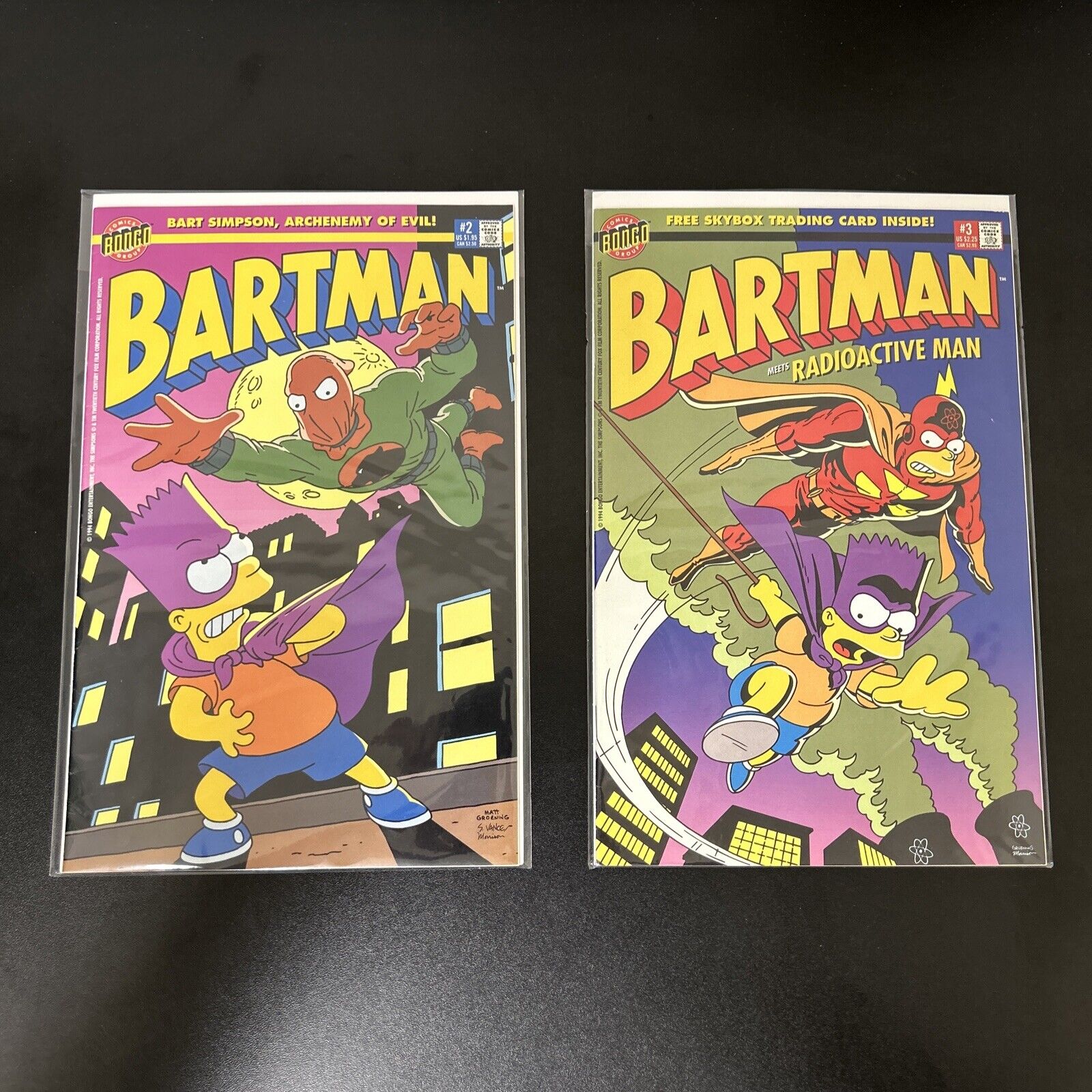 Vintage 1994 Bongo Comics The Simpsons Bartman #2 & #3