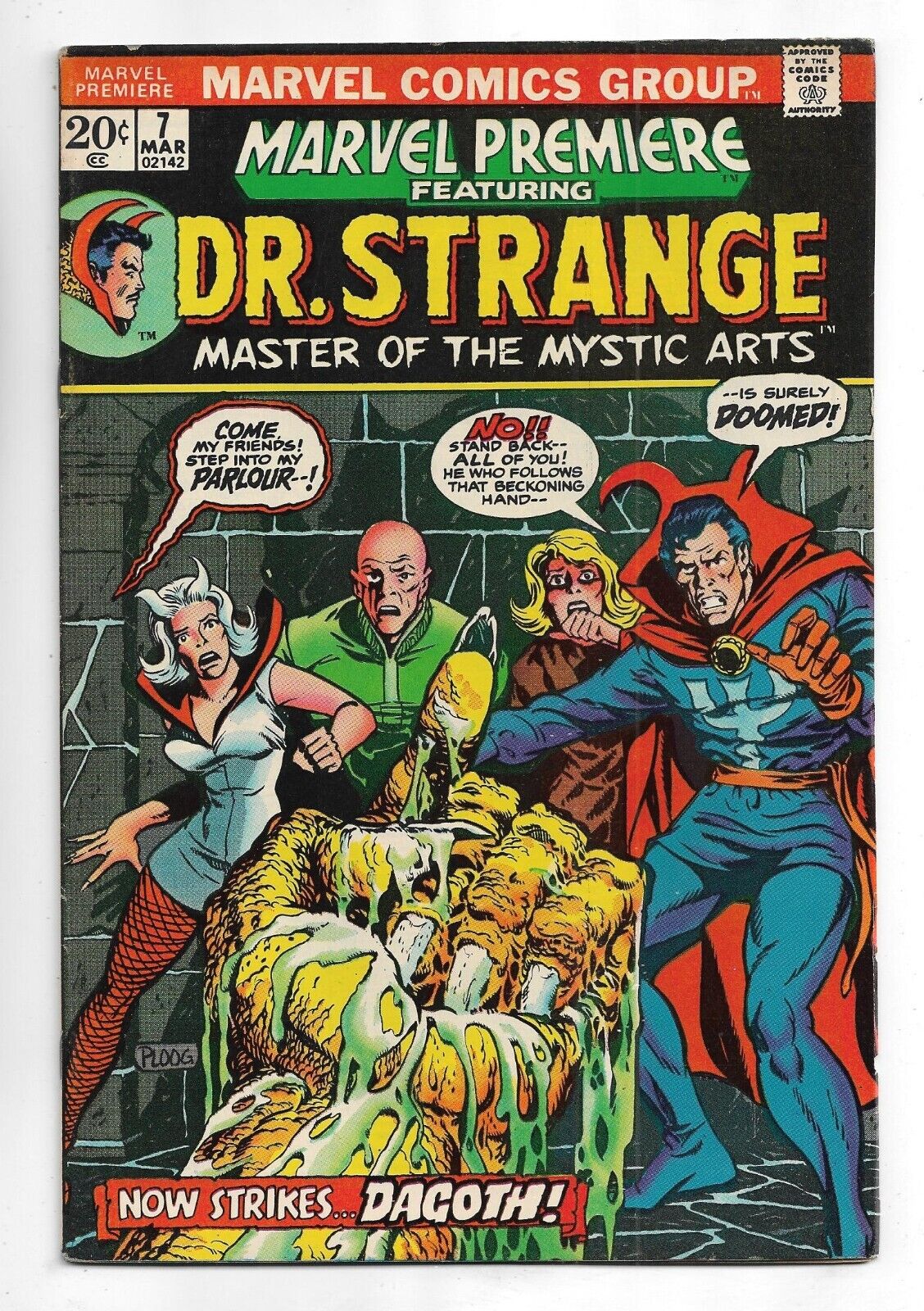 Marvel Premiere #7 Marvel Comics 1973 P Craig Russell art/ Featuring Dr. Strange