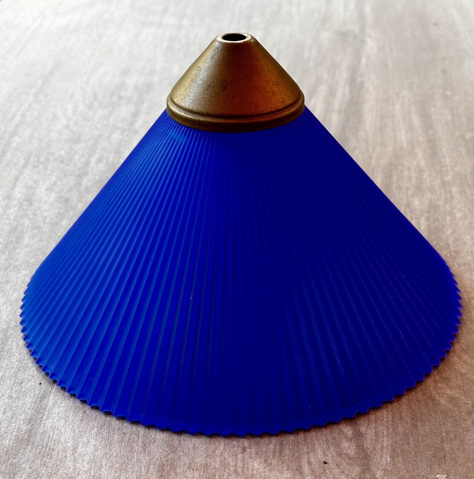 Rare And hard To find Art Deco FrostedCobalt Blue Lamp Shade