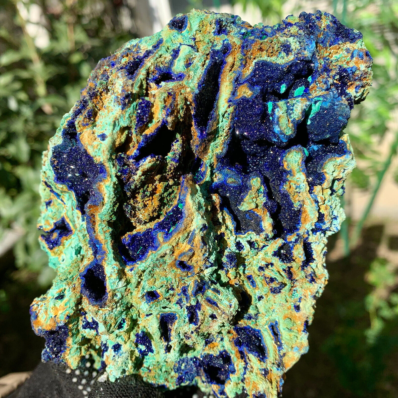 2.28LB  Blue Azurite Malachite Chessylite Crystal Mineral Specimen