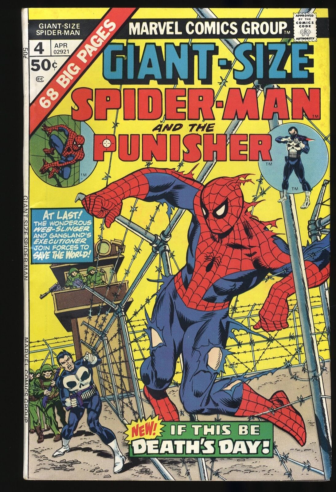 Giant-Size Spider-Man #4 VF+ 8.5 3rd Punisher 1st Moses Magnum Marvel 1975