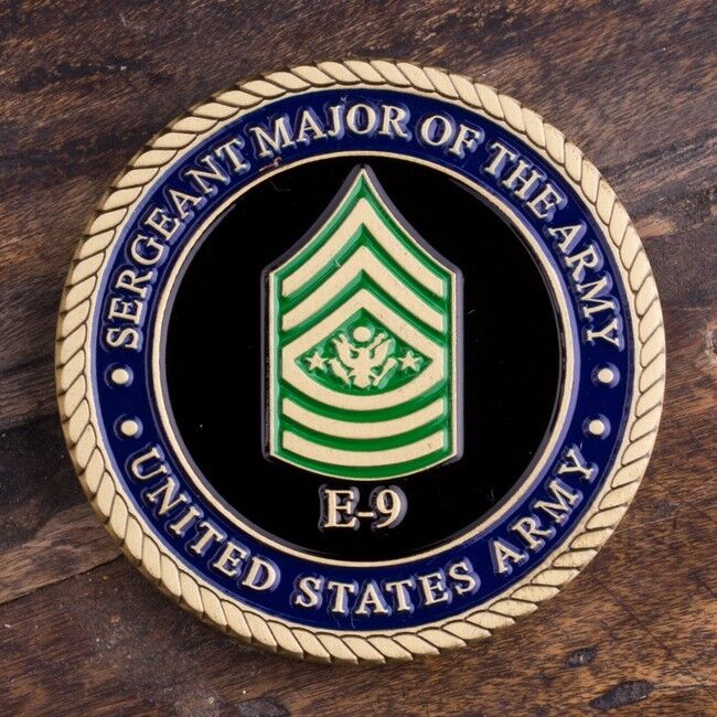 US Army Sergeant Major of the Army E9 Challenge Coin