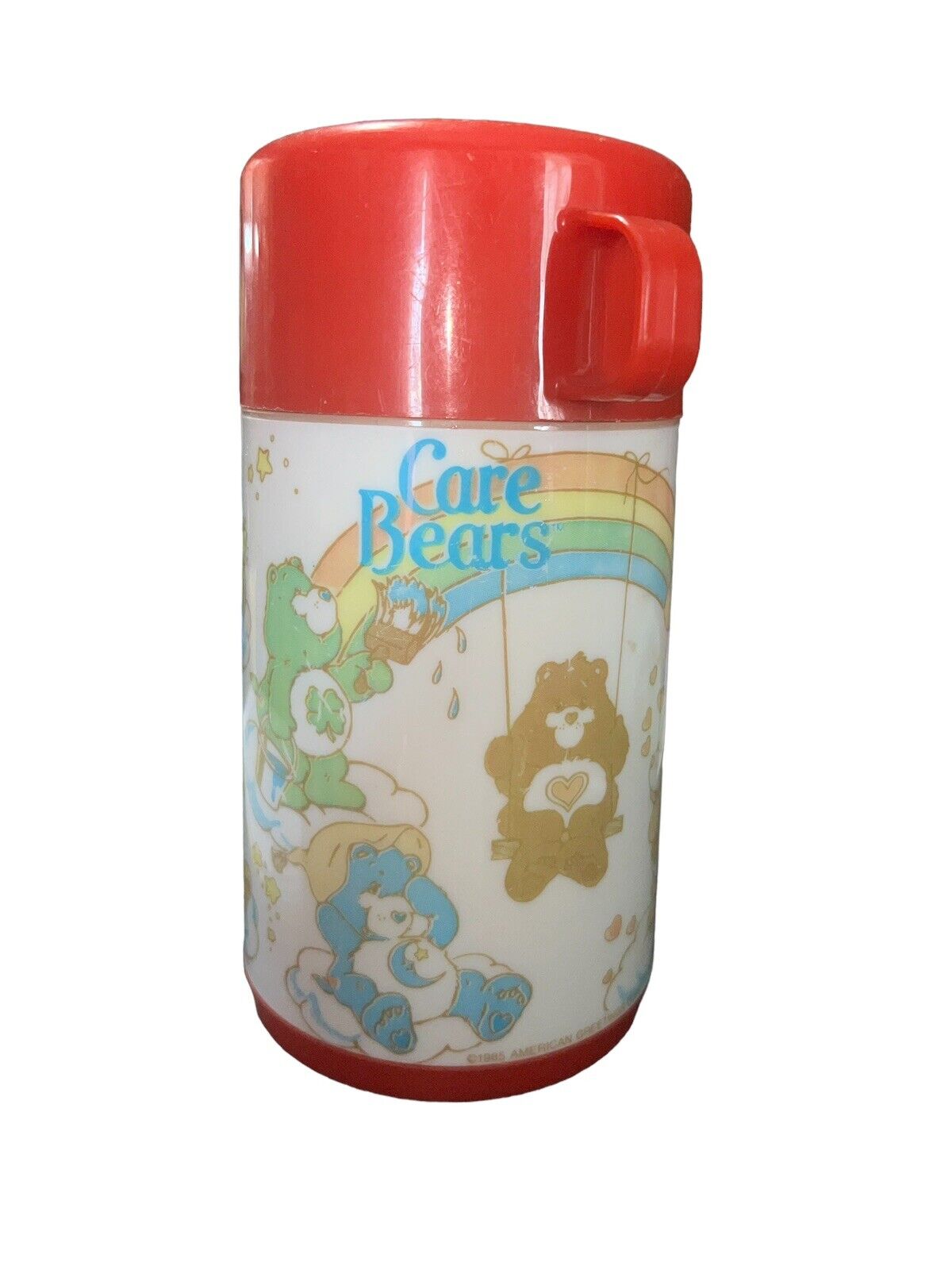 Vintage 1985 “Care Bears”Aladdin Lunchbox Thermos Red Cup