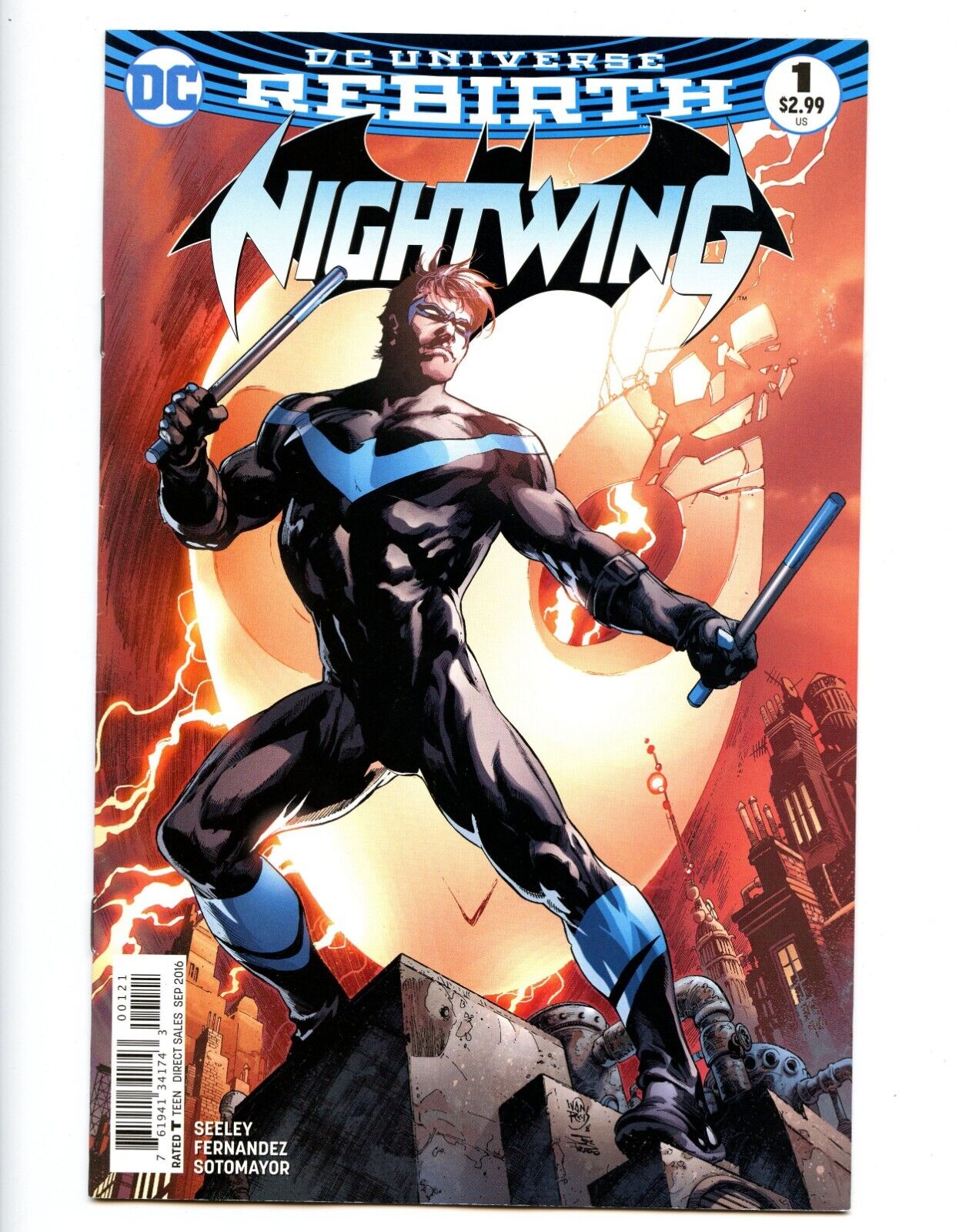 Nightwing ~ No. 1, Sept. 2016 ~ First Print Cover B ~ DC Universe Rebirth ~ VF