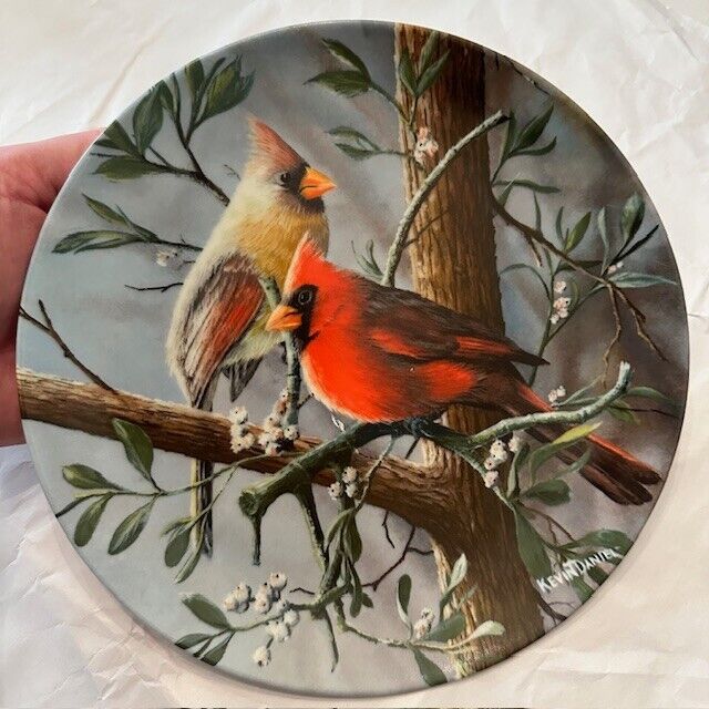 Vintage The Cardinal Encyclopaedia Britannica Birds of Your Garden Plate LE