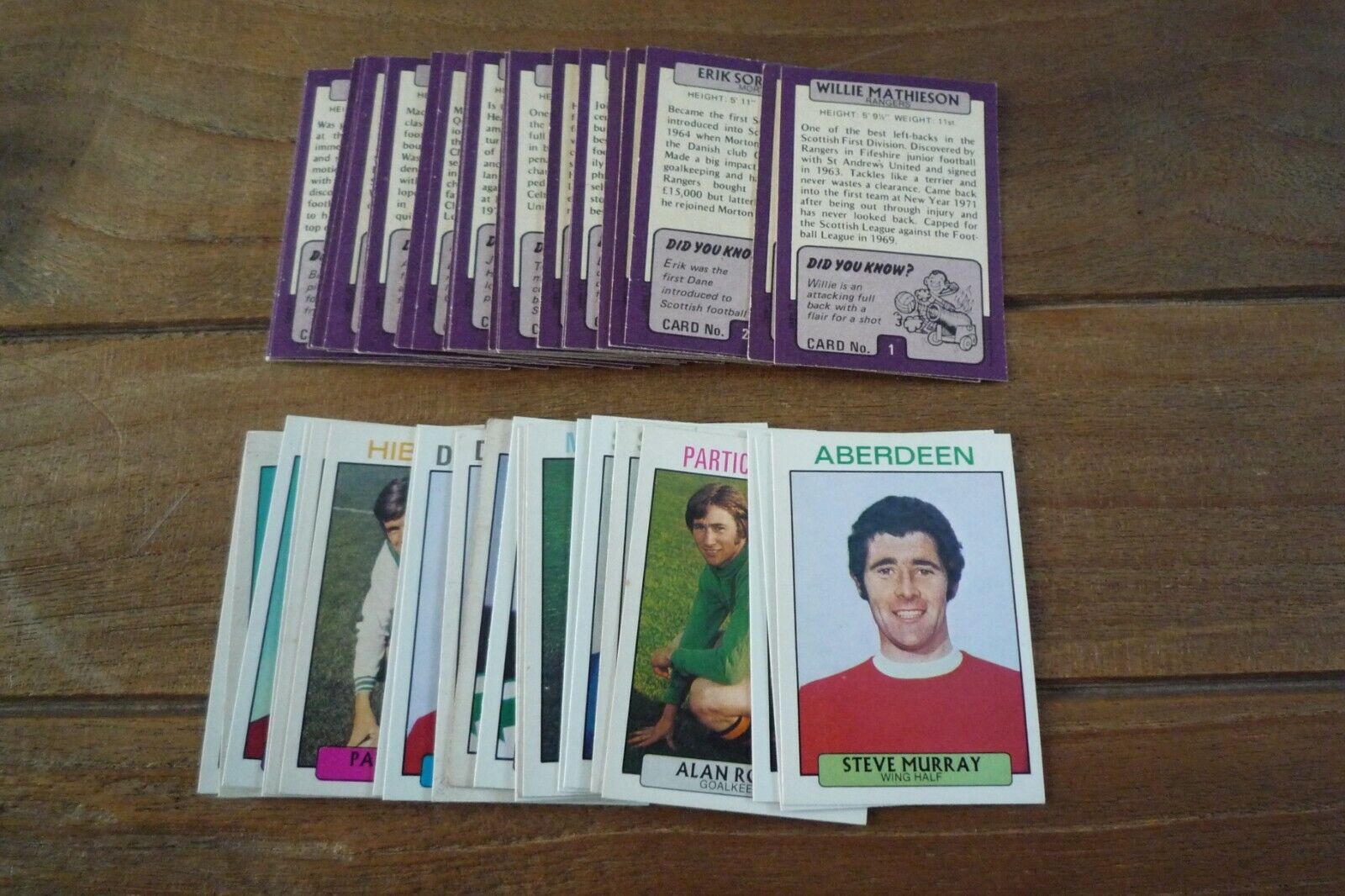 A&BC Scottish Purple Back Football Cards 1971 - 1st Series VGC Pick Your Cards