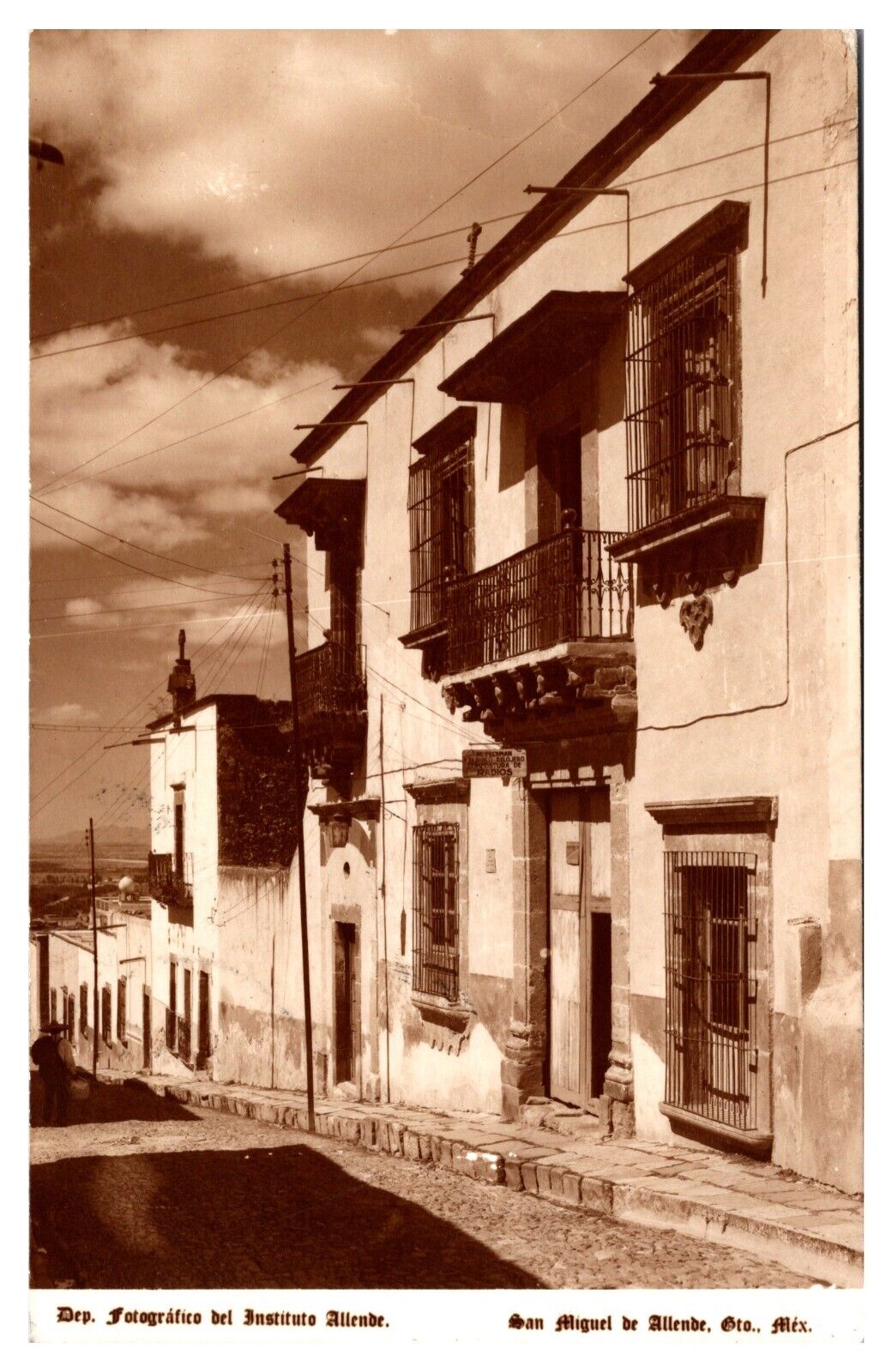 RPPC San Miguel de Allende, Street Scene, Guanajuato, Mexico