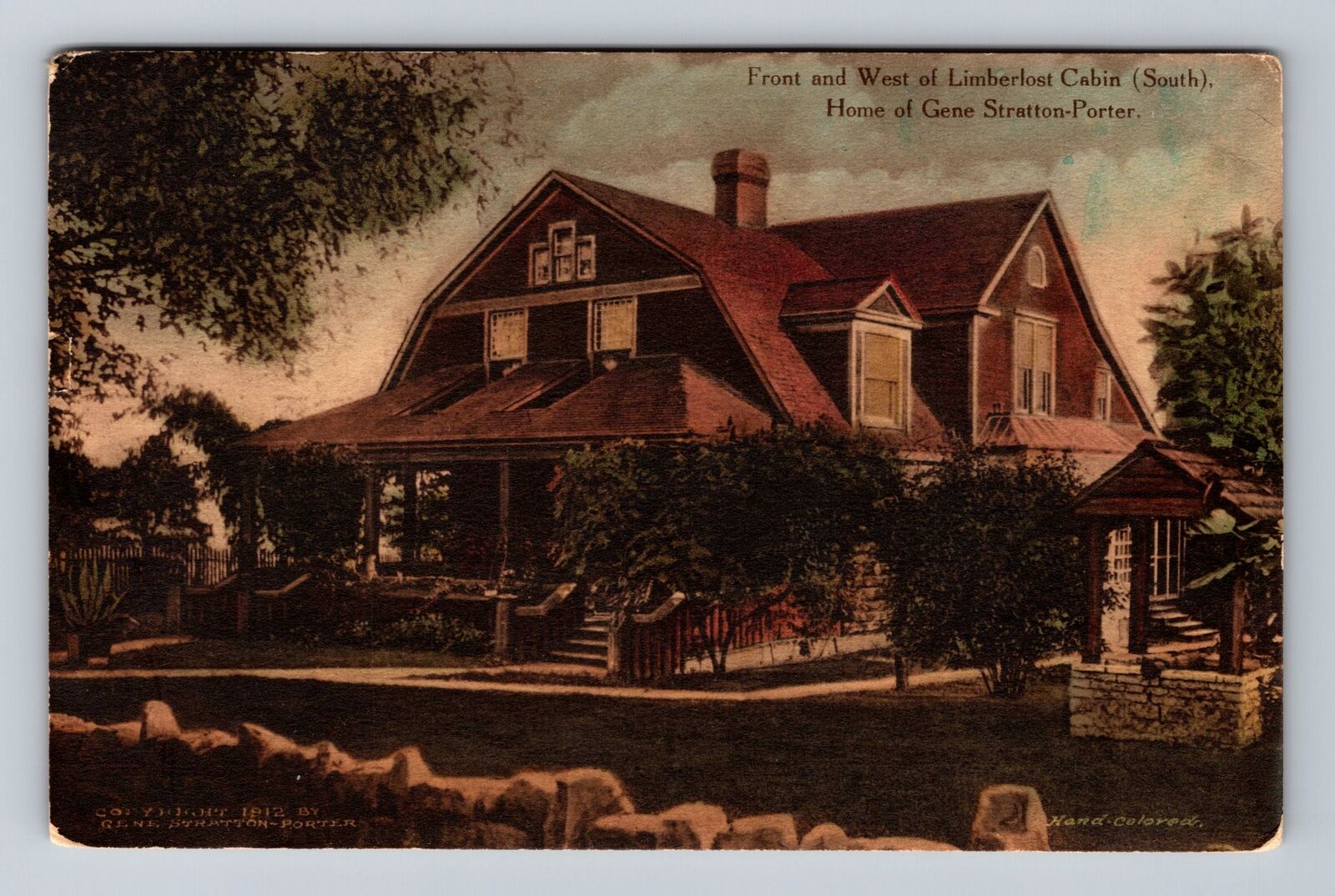 Rome City IN-Indiana, Gene Stratton-Porter & Limberlost Cabin, Vintage Postcard