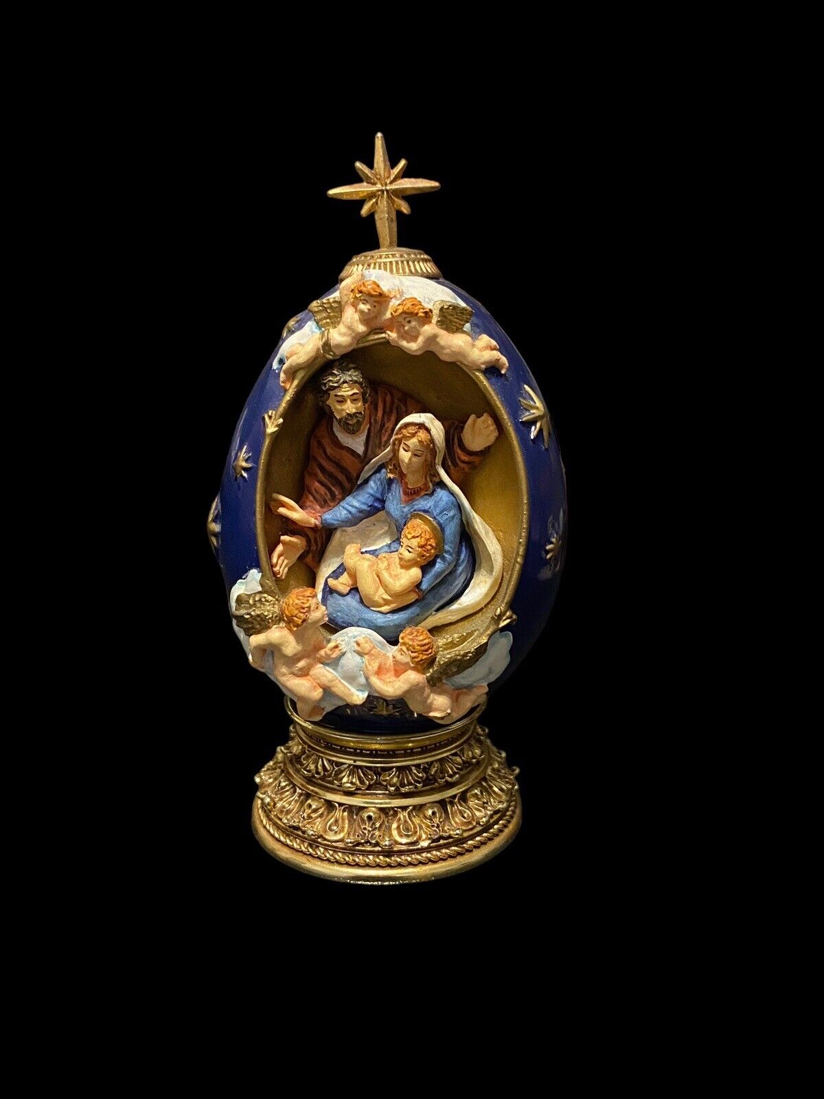 House of Faberge The Nativity Enamel Egg #LP81060 Limited Edition Vintage