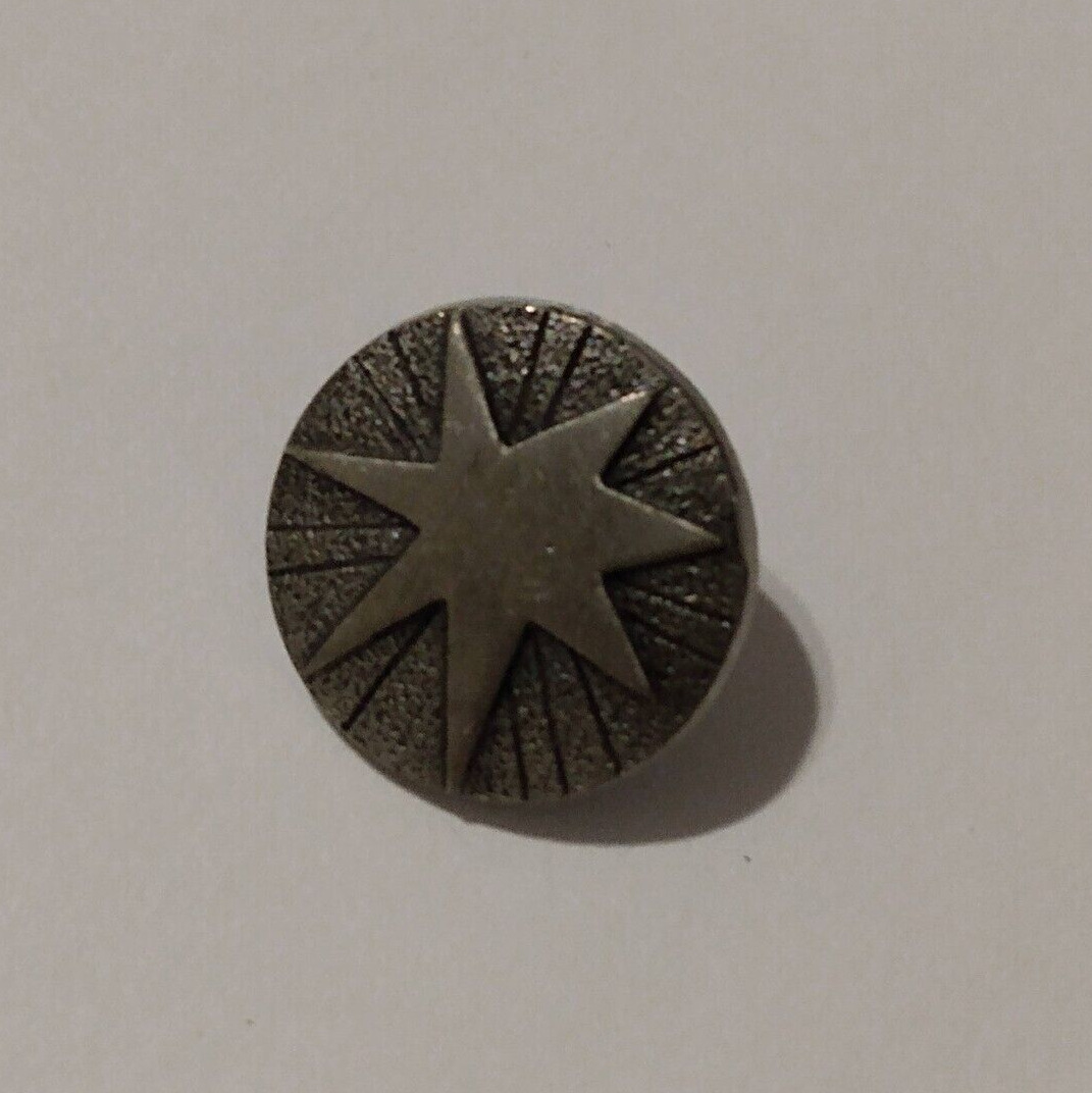 Small Silvertone Star Tie Tack Lapel Pin