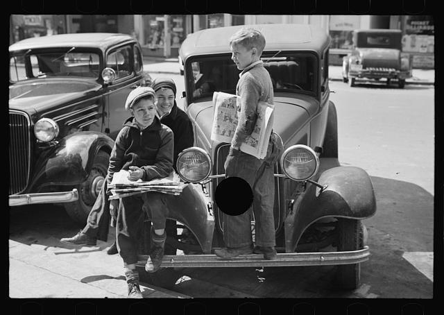 Newsboys Jackson Ohio 1930s Historic Old Photo 3