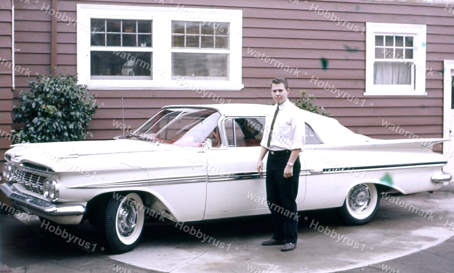1959 Chevrolet Impala 1963 Original 35mm Photo Slide