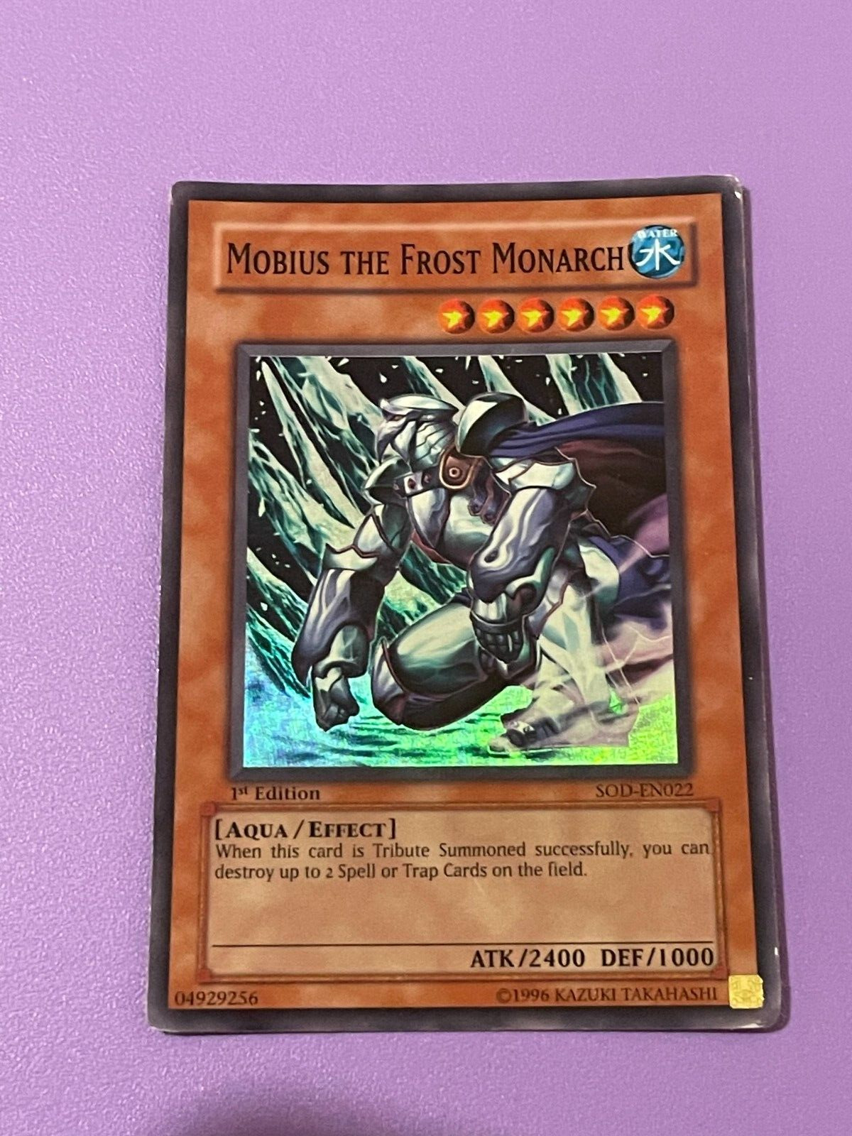 Yu-Gi-Oh Mobius The Frost Monarch SOD-EN022 1st Ed Super Rare