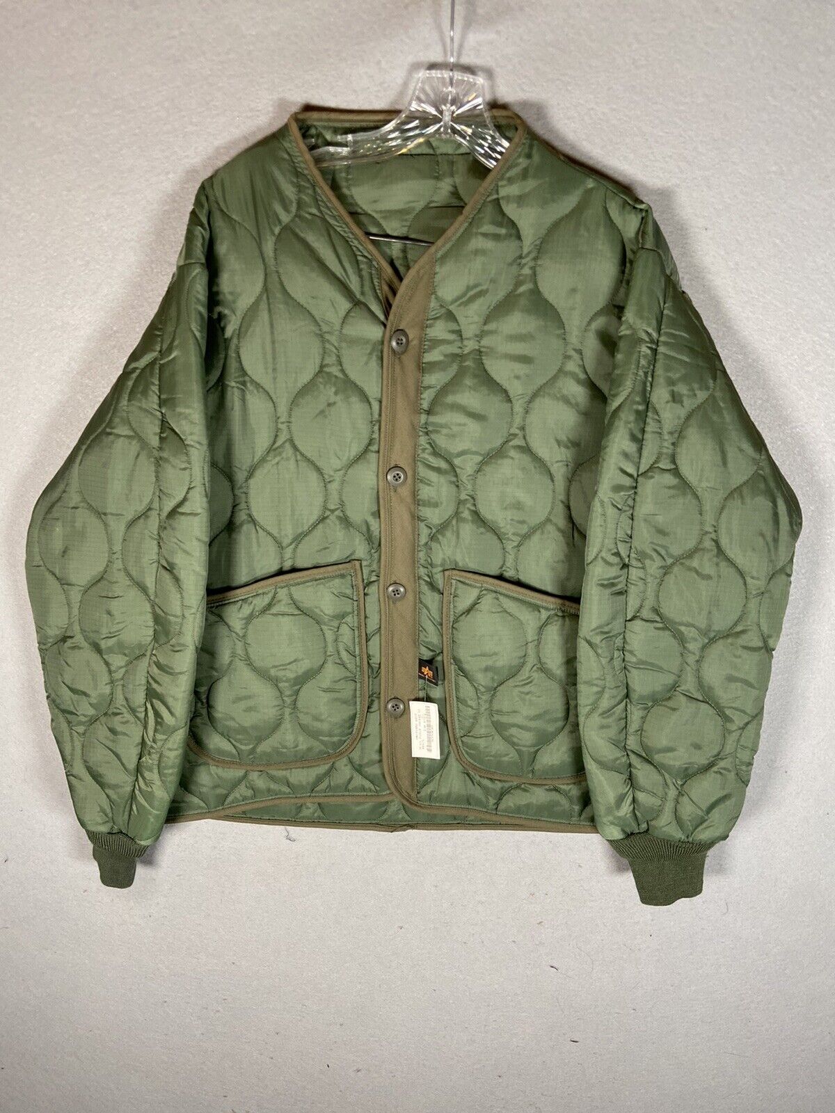 NWOT Alpha Industries Military FIELD JACKET QUILTED M-65 Green Size Large L