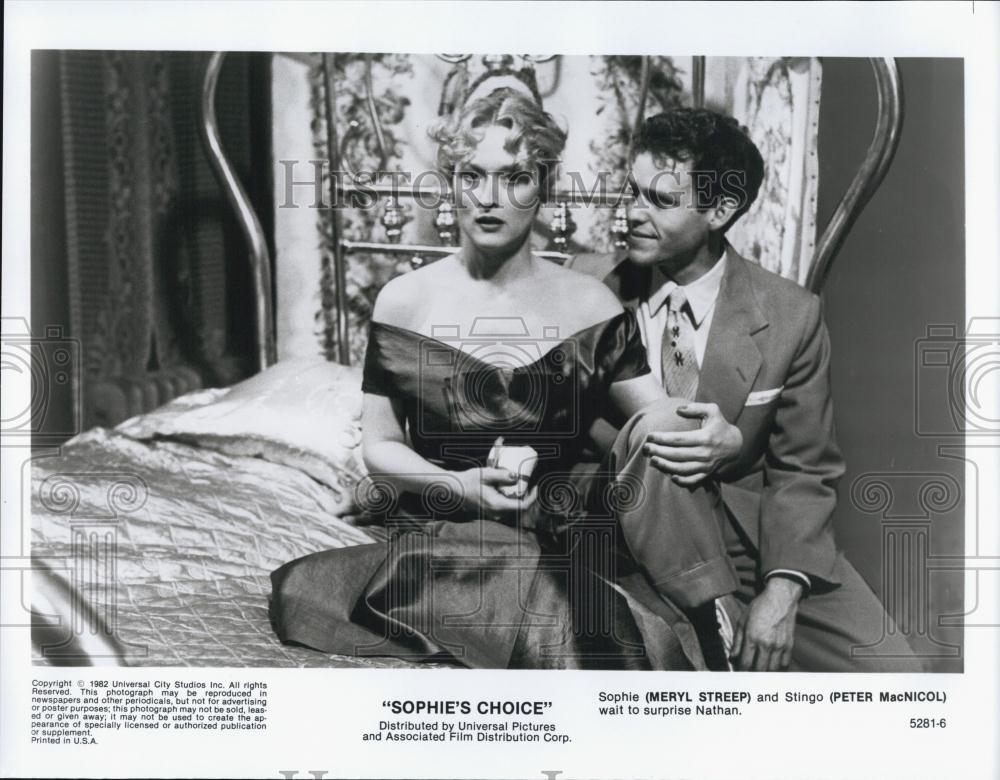 1982 Press Photo Meryl Streep Peter MacNicol In \