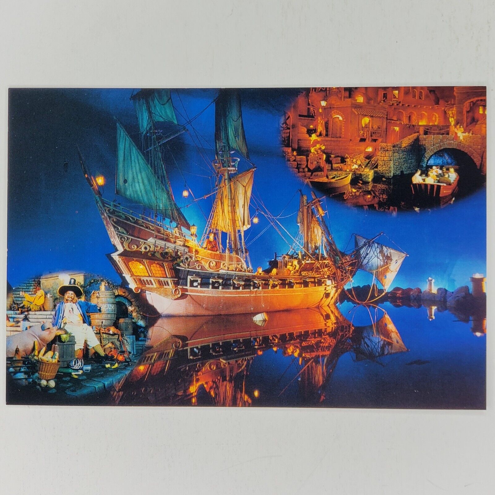 Disneyland Postcard Pirates of the Caribbean Disney 6x4 New Orleans Square Ship