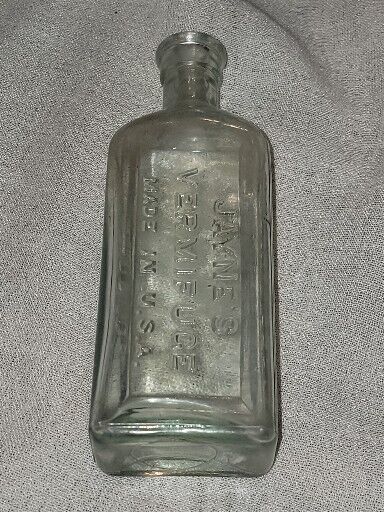 Antique Dr. D. Jayne\'s Tonic Vermifuge Medicine Bottle Philadelphia Embossed 7in