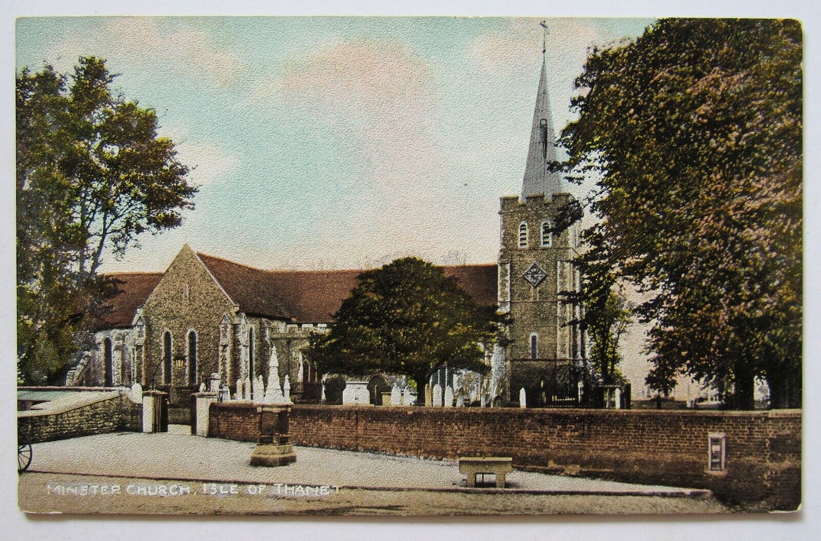 England Isle Of Thanet Minster Church UK Postcard Dainty Series