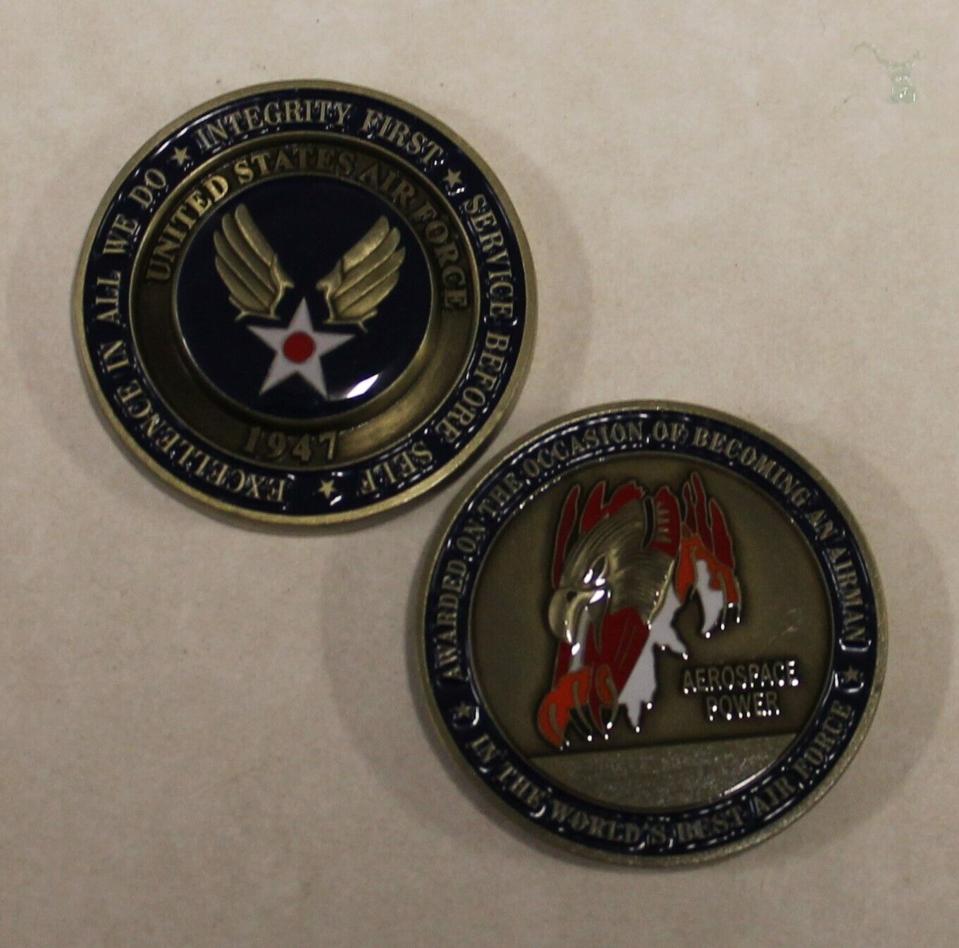USAF Air Force Original 1999-2008 Airman's Challenge Coin    Version 1