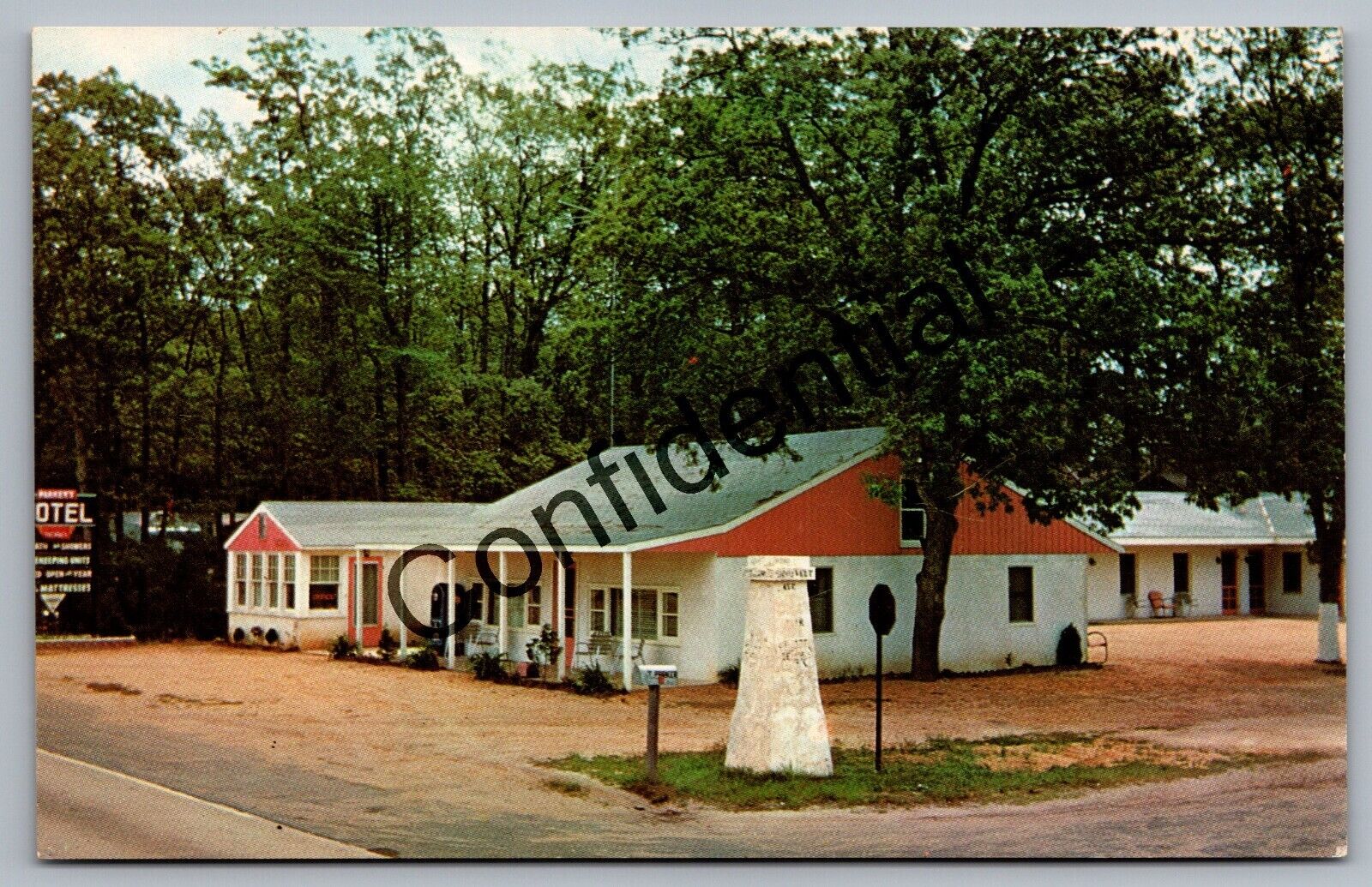 1950s Parker\'s Motel Gilford Park Toms River Ocean County NJ New Jersey K274