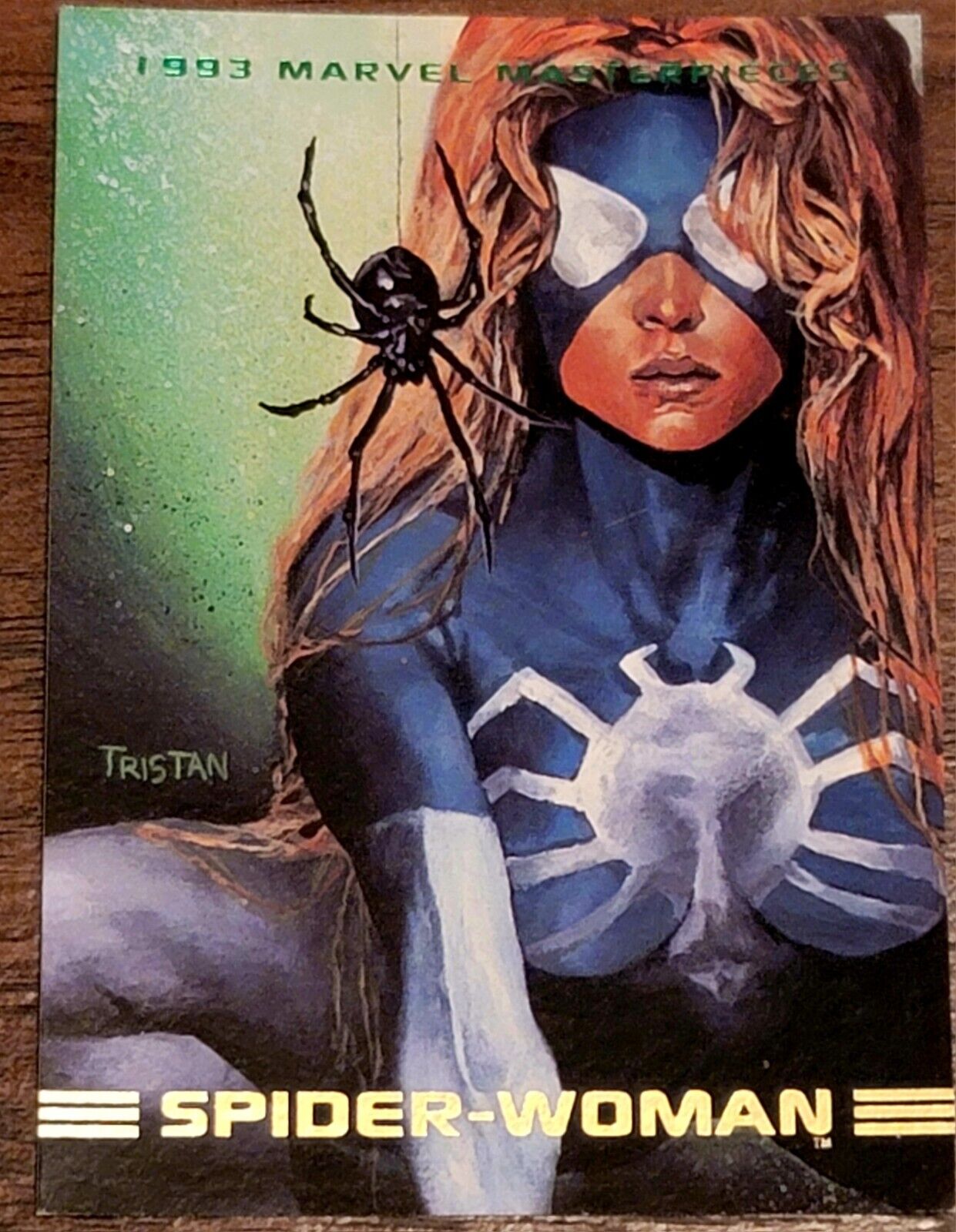 SPIDER-WOMAN 1993 Marvel Masterpieces card #33 Tristan Schane art 