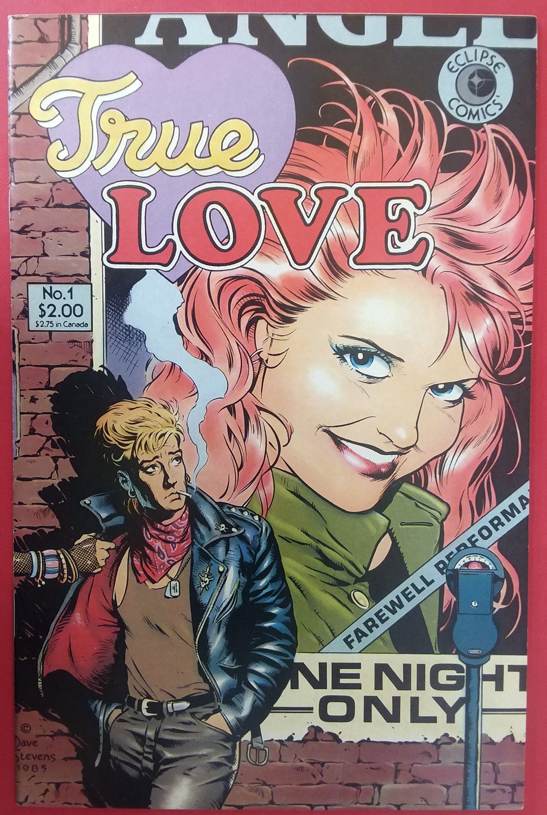 💎 True Love #1 (1986, Eclipse Comics) VF/NM Dave Stevens Cover