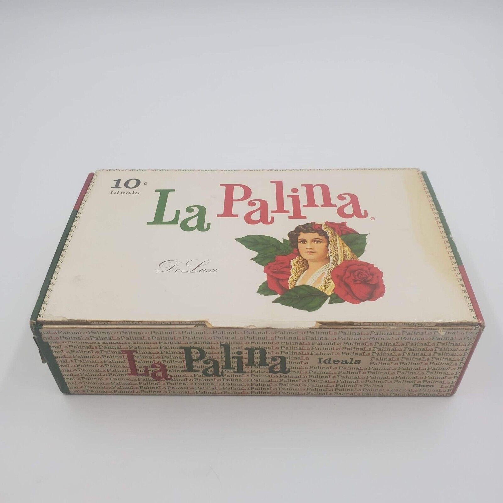 Vintage La Palina 10 Cent Cigar Box Ideals DeLuxe E Congress Cigar Co Virginia