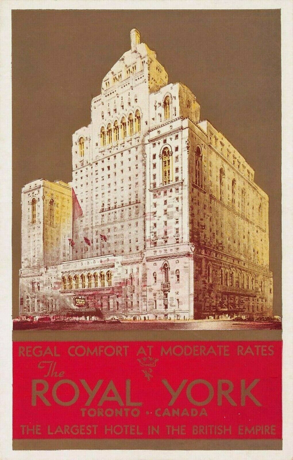 Royal York Hotel, Toronto, Ontario, Canada, Early Postcard, Unused