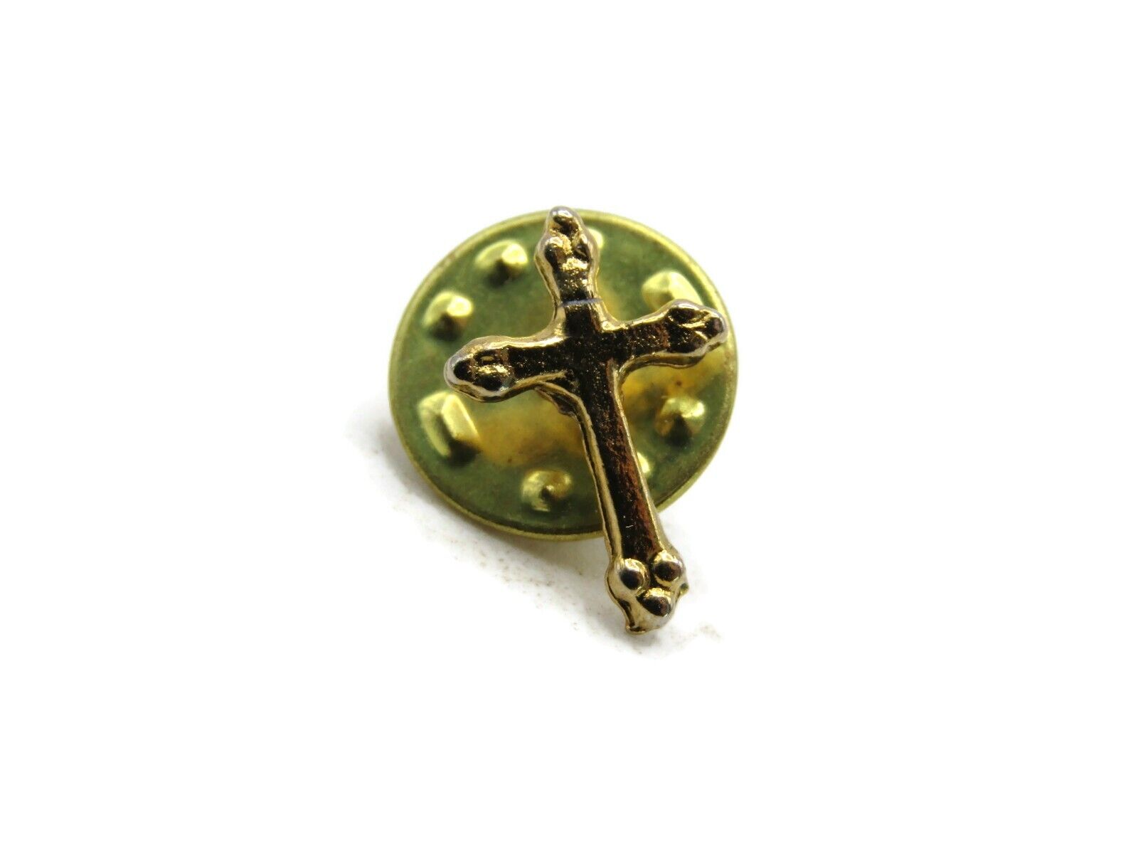 Vintage Cross Pin Gold Tone