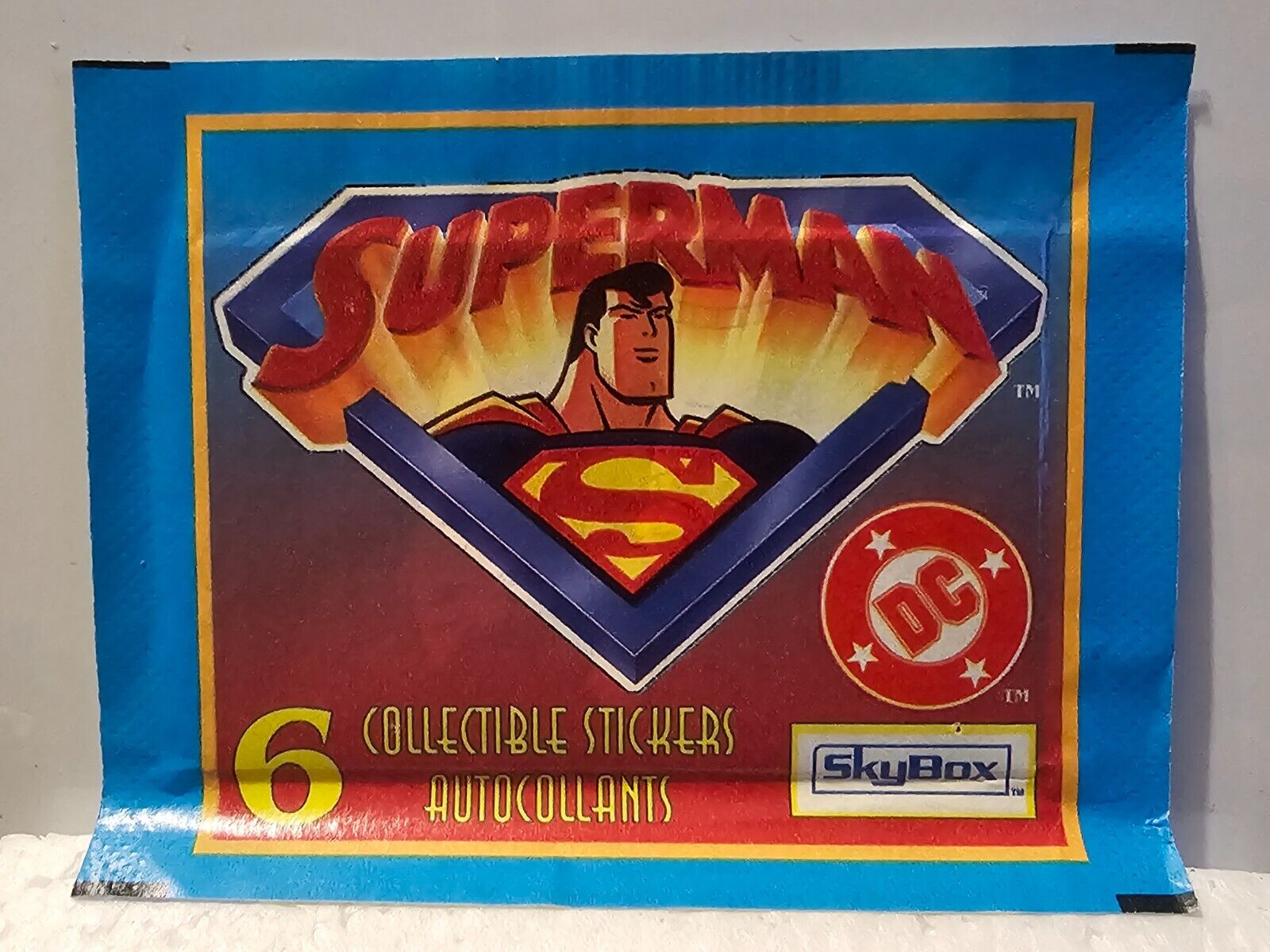 1996 Skybox Superman Stickers Sealed Trading Card Pack NEW