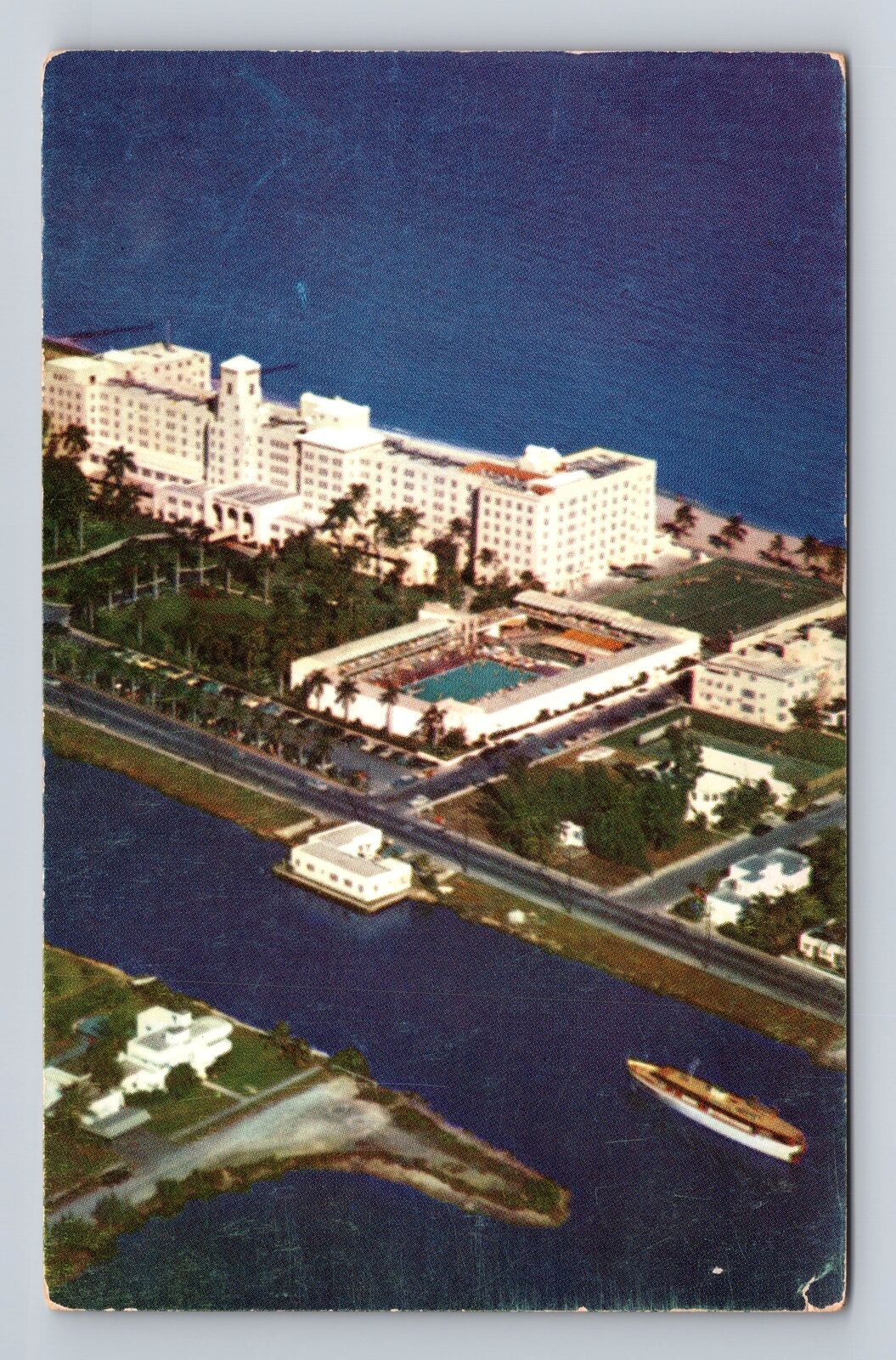 Hollywood FL-Florida, Hollywood Beach Hotel, Advertising Vintage Postcard