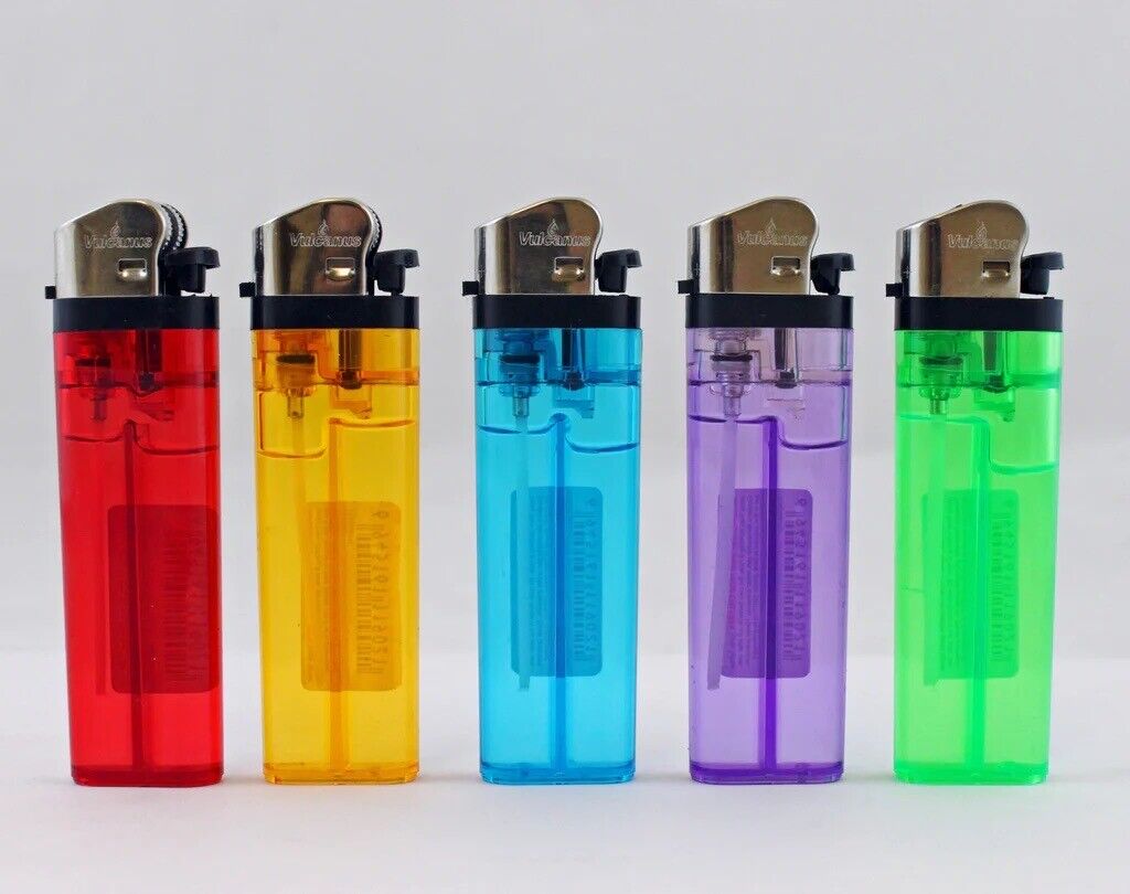 Bulk Lot of 200 Disposable Lighters - Wholesale Lighter Set - Assorted Colors