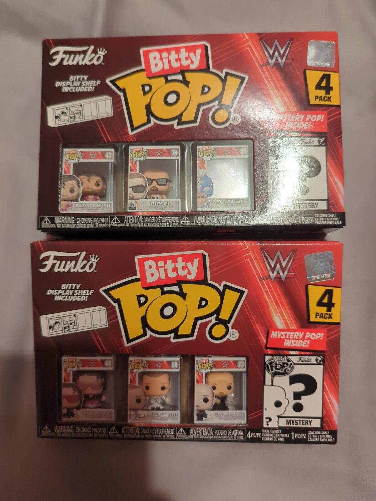Funko Bitty Pop WWE - World Wrestling Entertainment 4-Pack Styles May Vary
