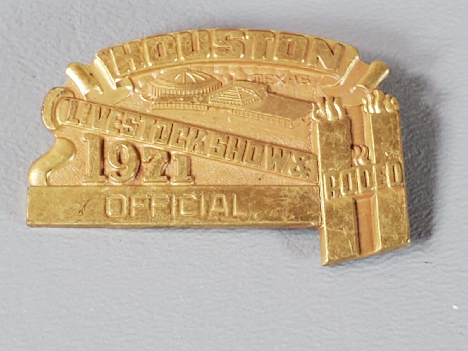 Houston Livestock Show and Rodeo Pin - 1971  \