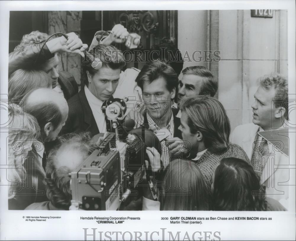 1989 Press Photo Gary Oldman and Gary Oldman in Criminal Law - spp21098
