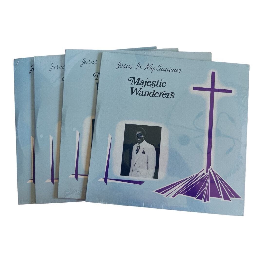 Bundle of 4 “Jesus Is My Saviour” LP Albums by the Majestic Wanderers 