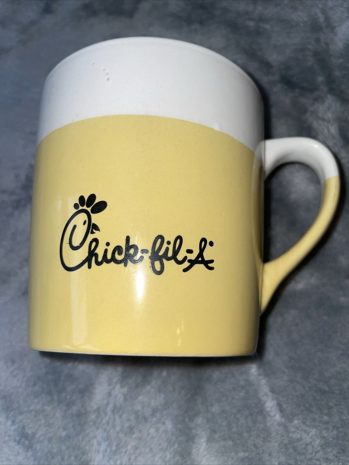Chick-fil-A’ Yellow/White Wake Up to Chicken Mug