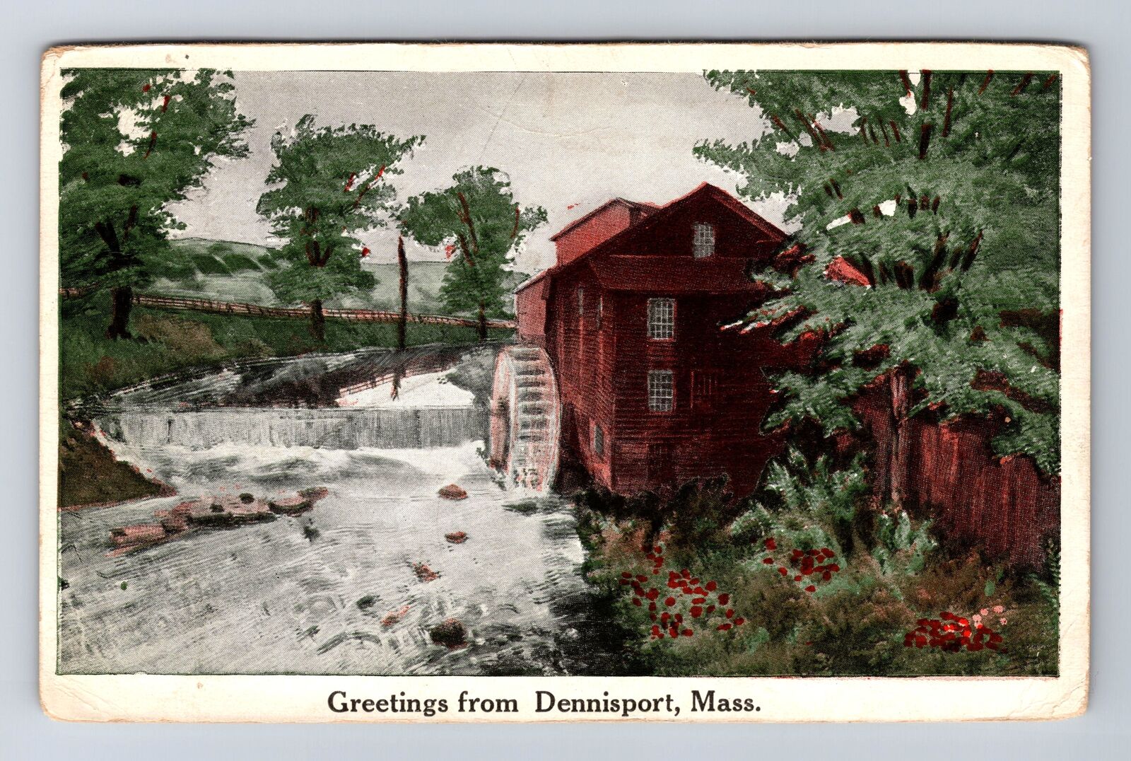 Dennisport MA-Massachusetts, Scenic Greetings, Antique Vintage c1915 Postcard
