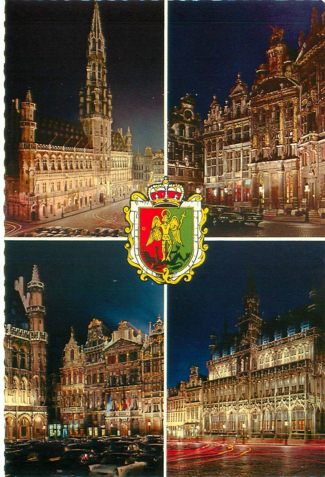 Memories of Brussels Multi-View Unposted 6 x 4 Postcard