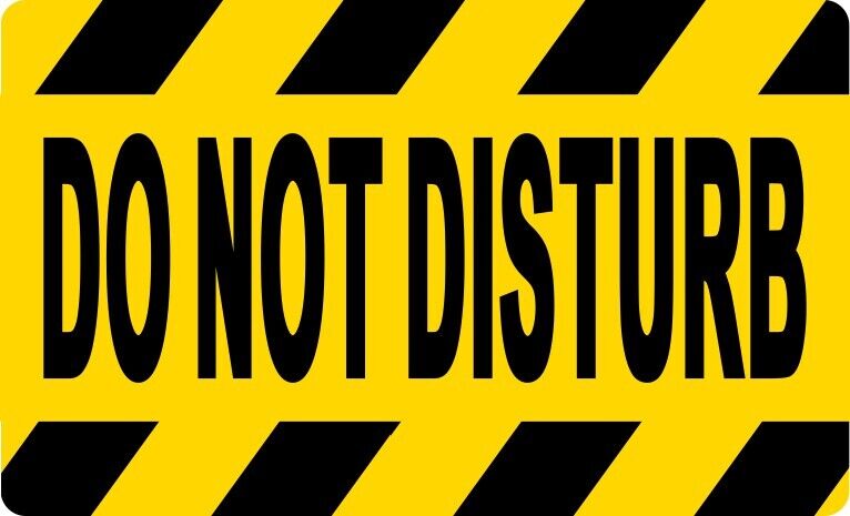 5in x 3in Do Not Disturb Magnet Car Truck Vehicle Magnetic Sign