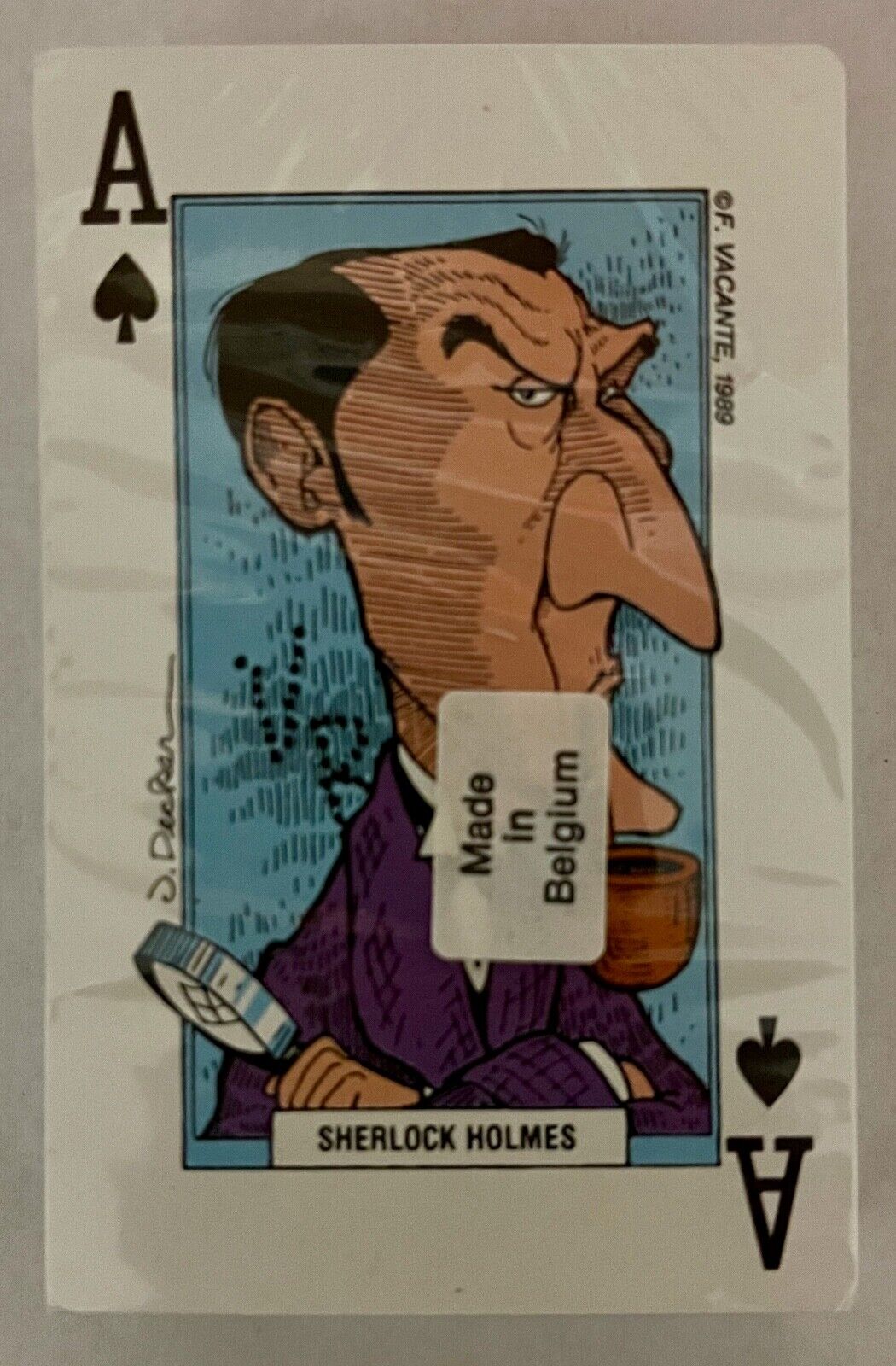Sherlock Holmes Playing Cards Gemaco 1989 F Vacante