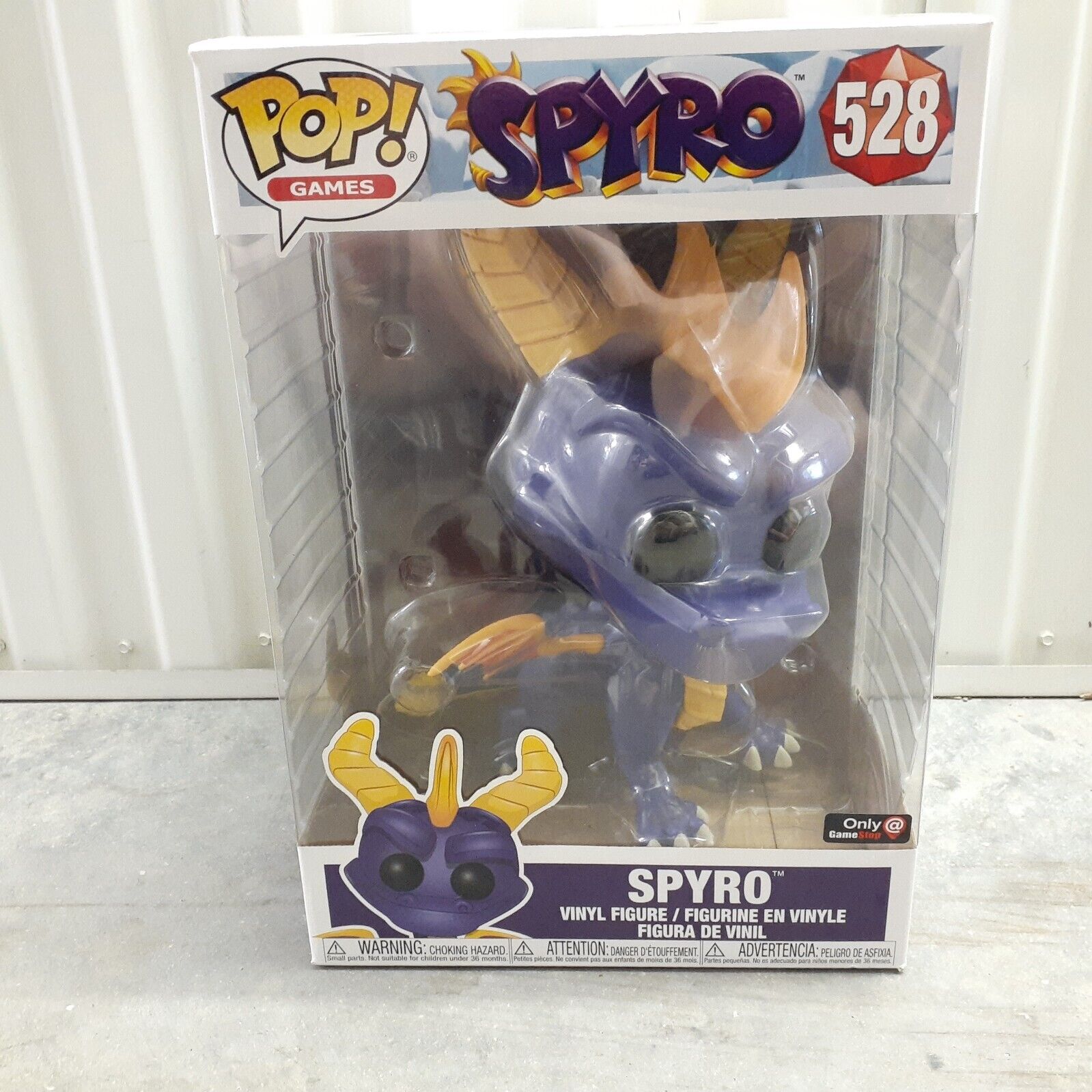 Funko Pop Games Spyro The Dragon 10-Inch #528 GameStop Exclusive
