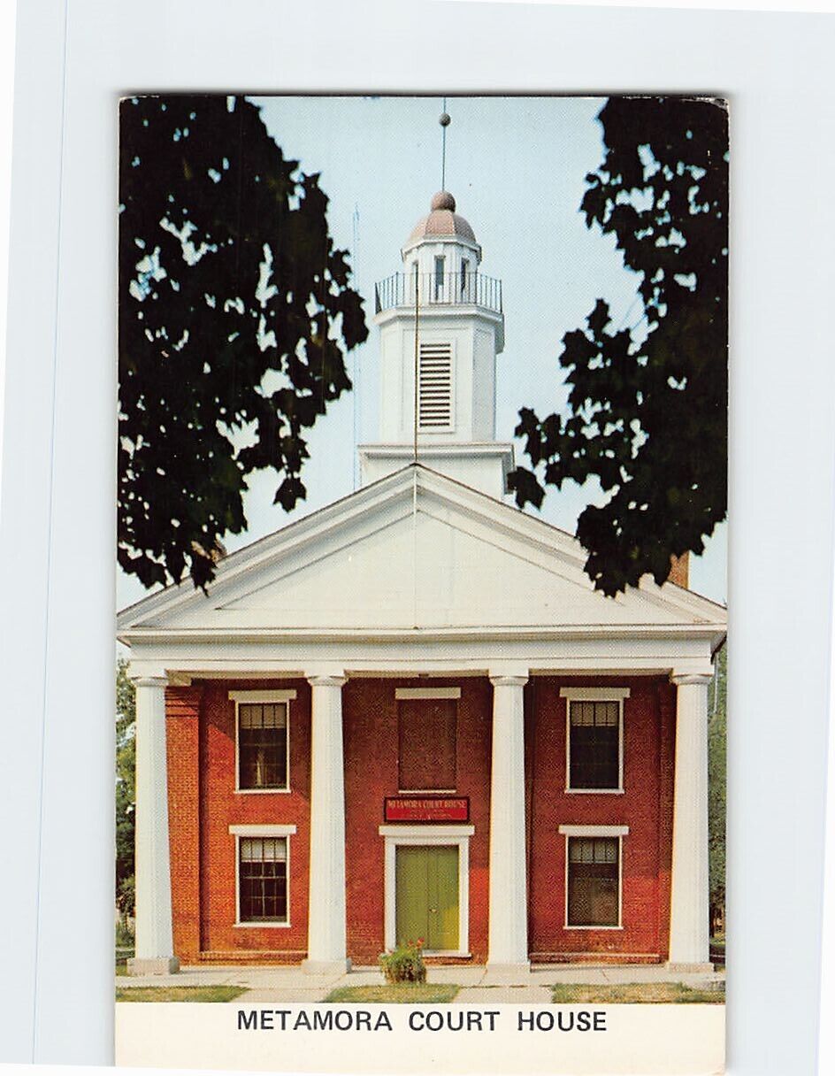Postcard Metamora Courthouse Erected 1844 Illinois USA
