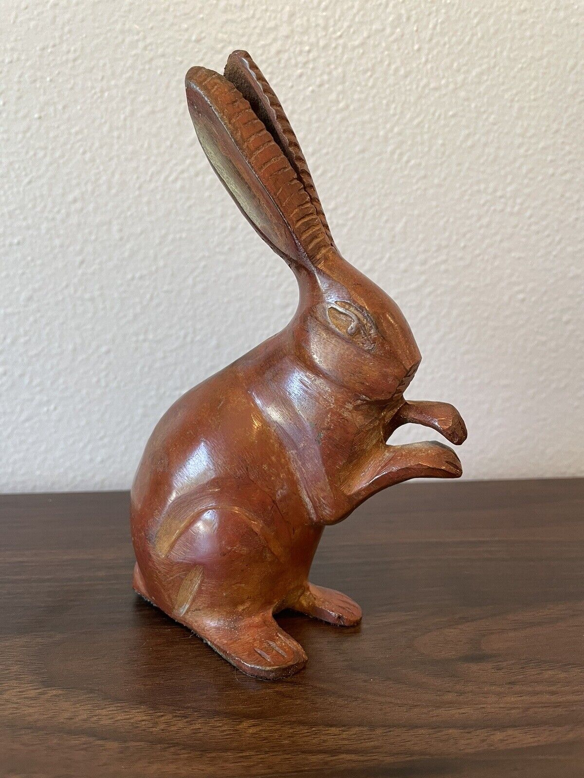 Bronze Rabbit / Hare Figurine / Statue, Heavy, Shelf Sitter, 6\