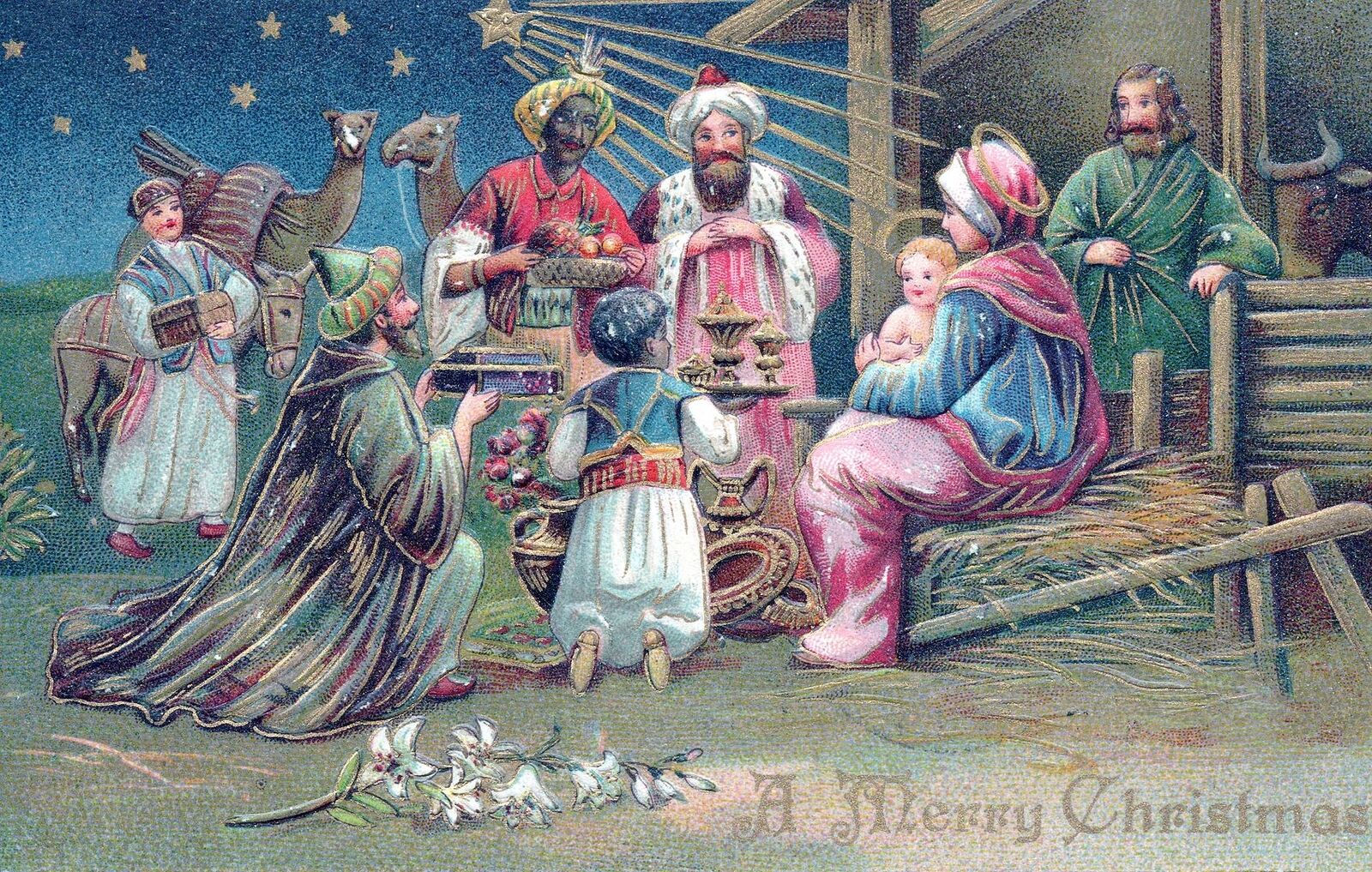 CHRISTMAS - A Merry Christmas Postcard - 1924