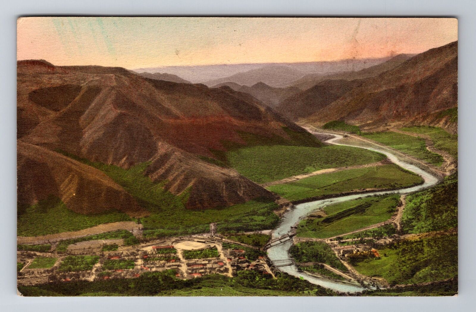 Glenwood Springs CO-Colorado, Summit of Lookout Mountain, c1941 Vintage Postcard