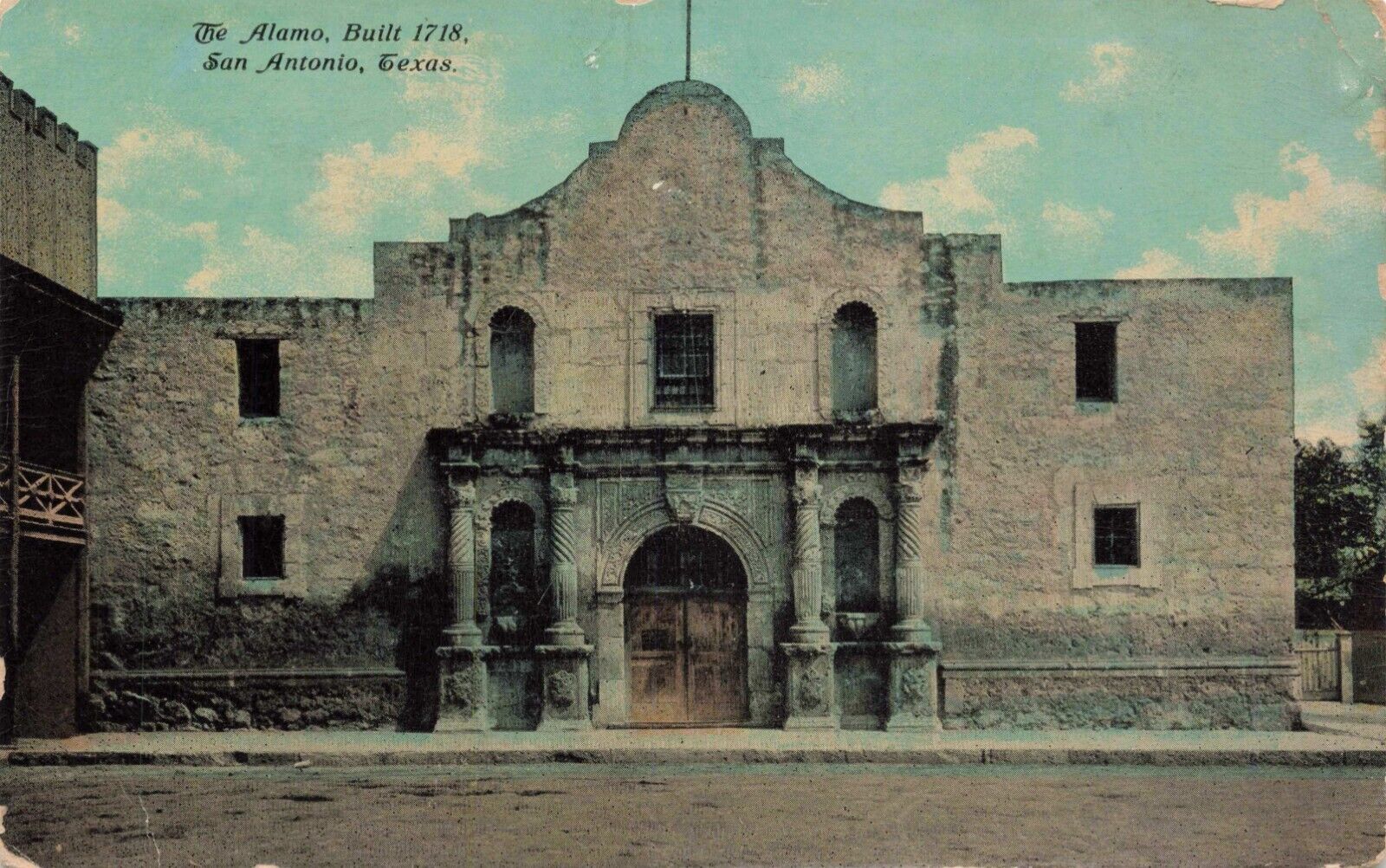 Postcard The Alamo Built 1718 San Antonio Texas TX DB